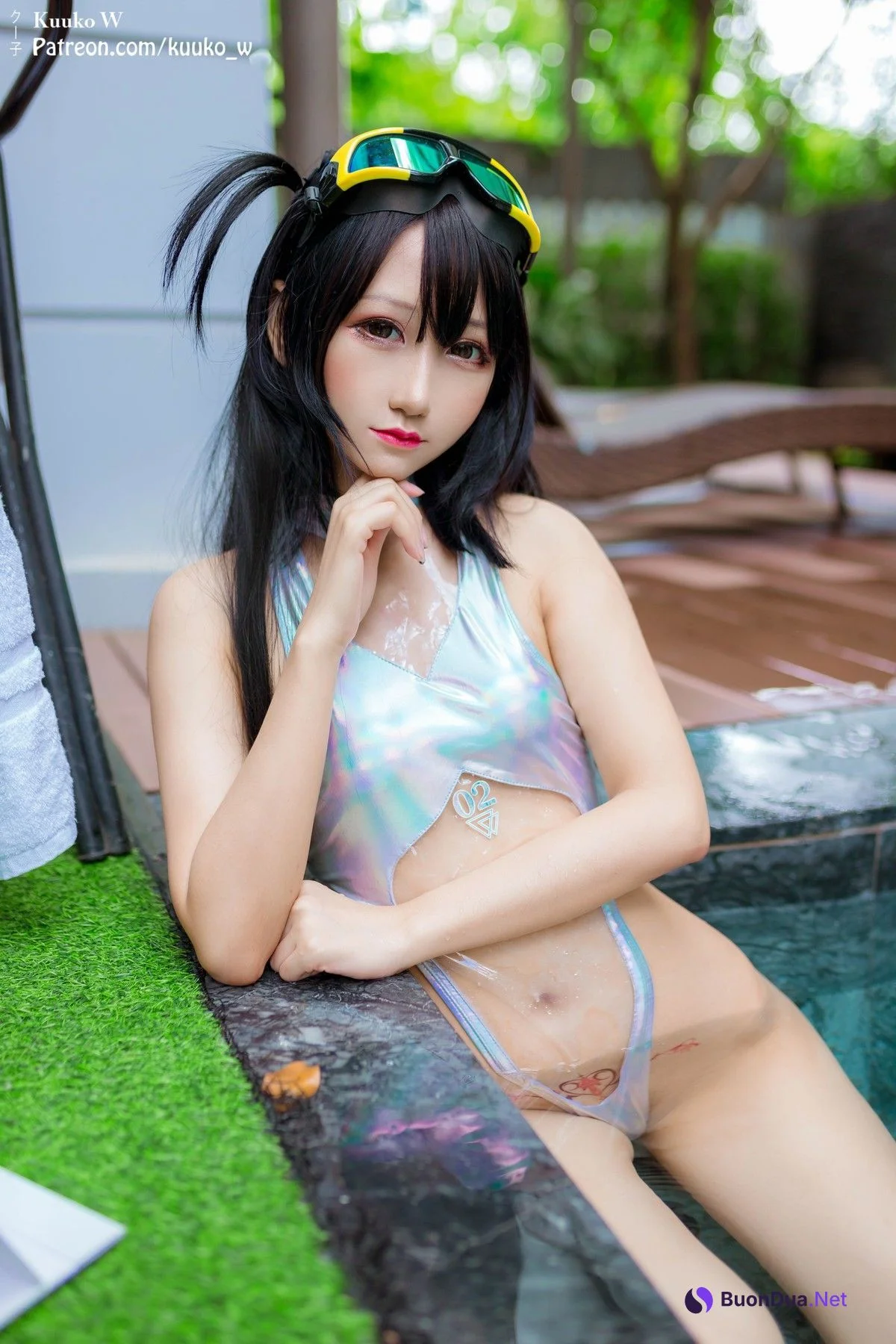 Cosplay KuukoW クー子 Teaches Swimming - Photo 17