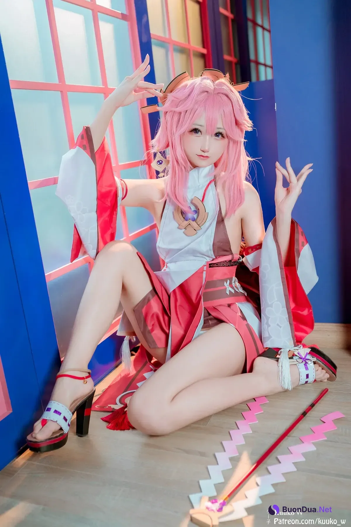 Cosplay KuukoW クー子 – Yae Miko - Photo 2
