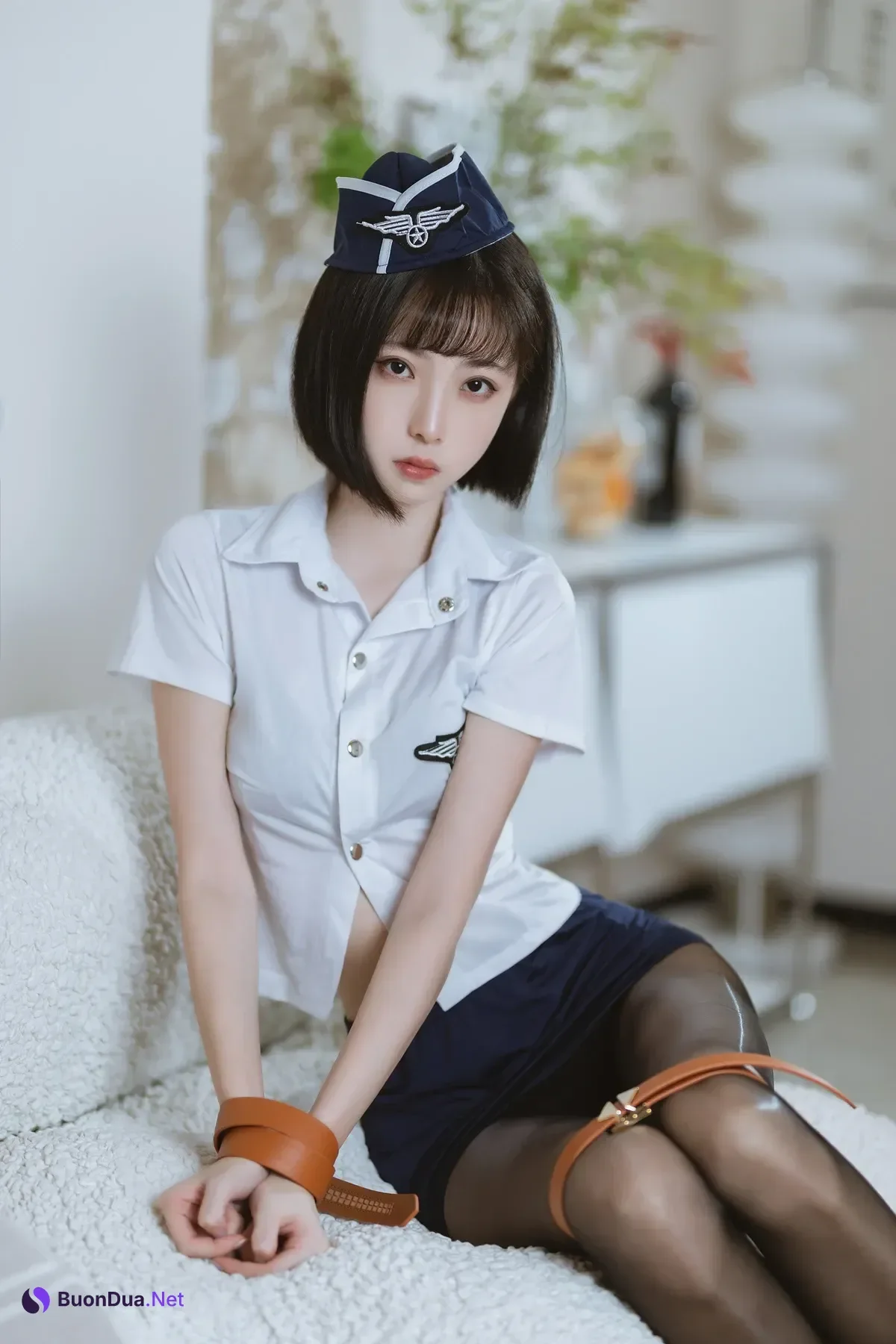 Cosplay 许岚LAN – 束缚黑色丝袜 - Photo 11