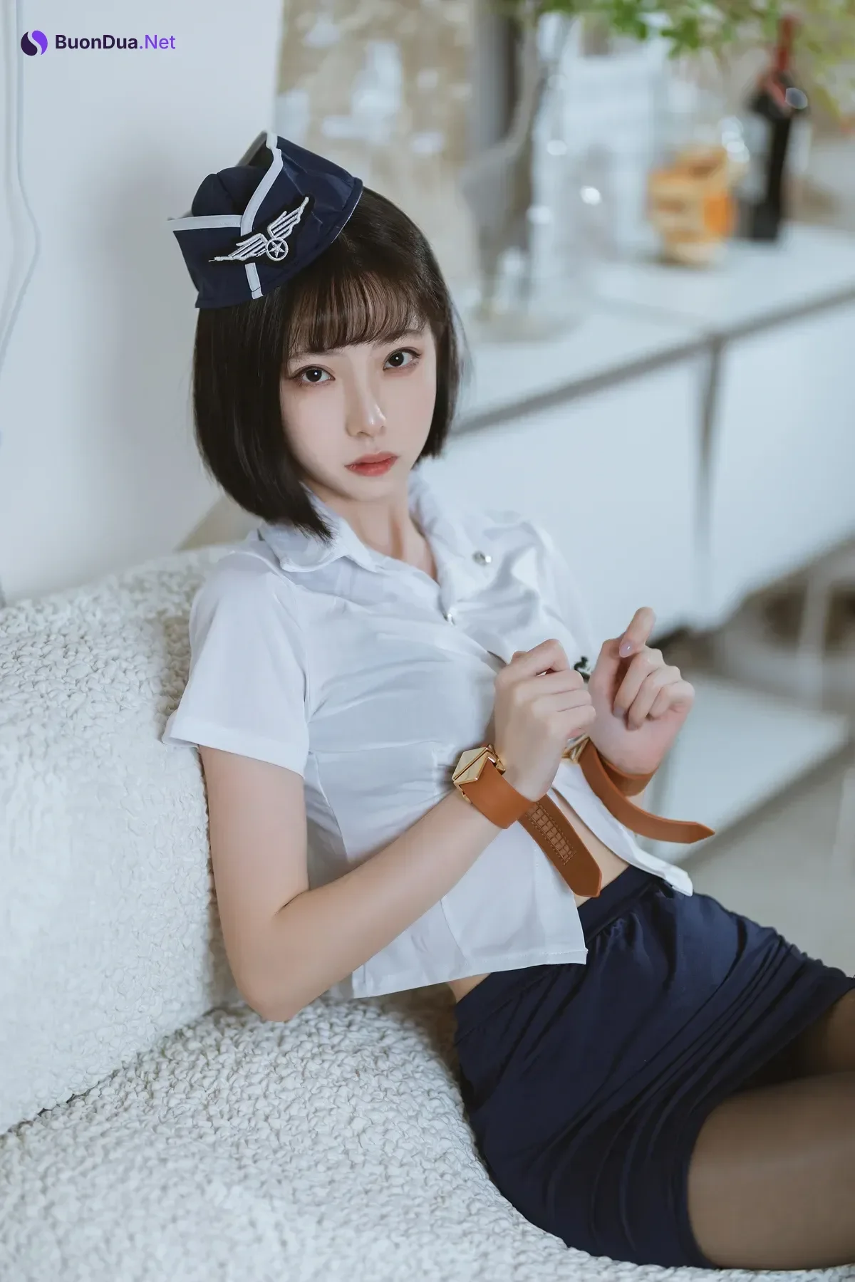 Cosplay 许岚LAN – 束缚黑色丝袜 - Photo 17