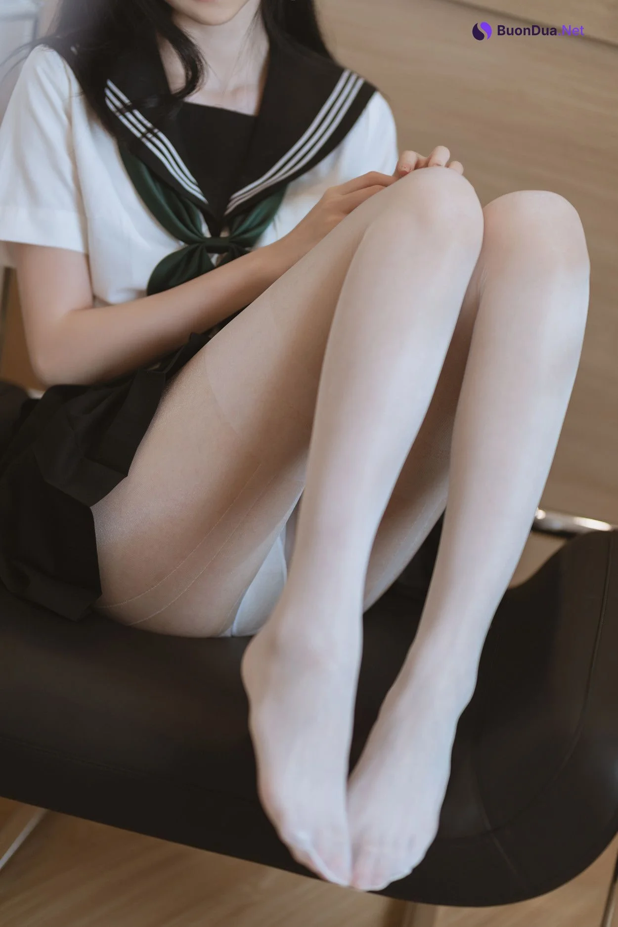 Cosplay 许岚LAN 白丝水手服 - 写真 15
