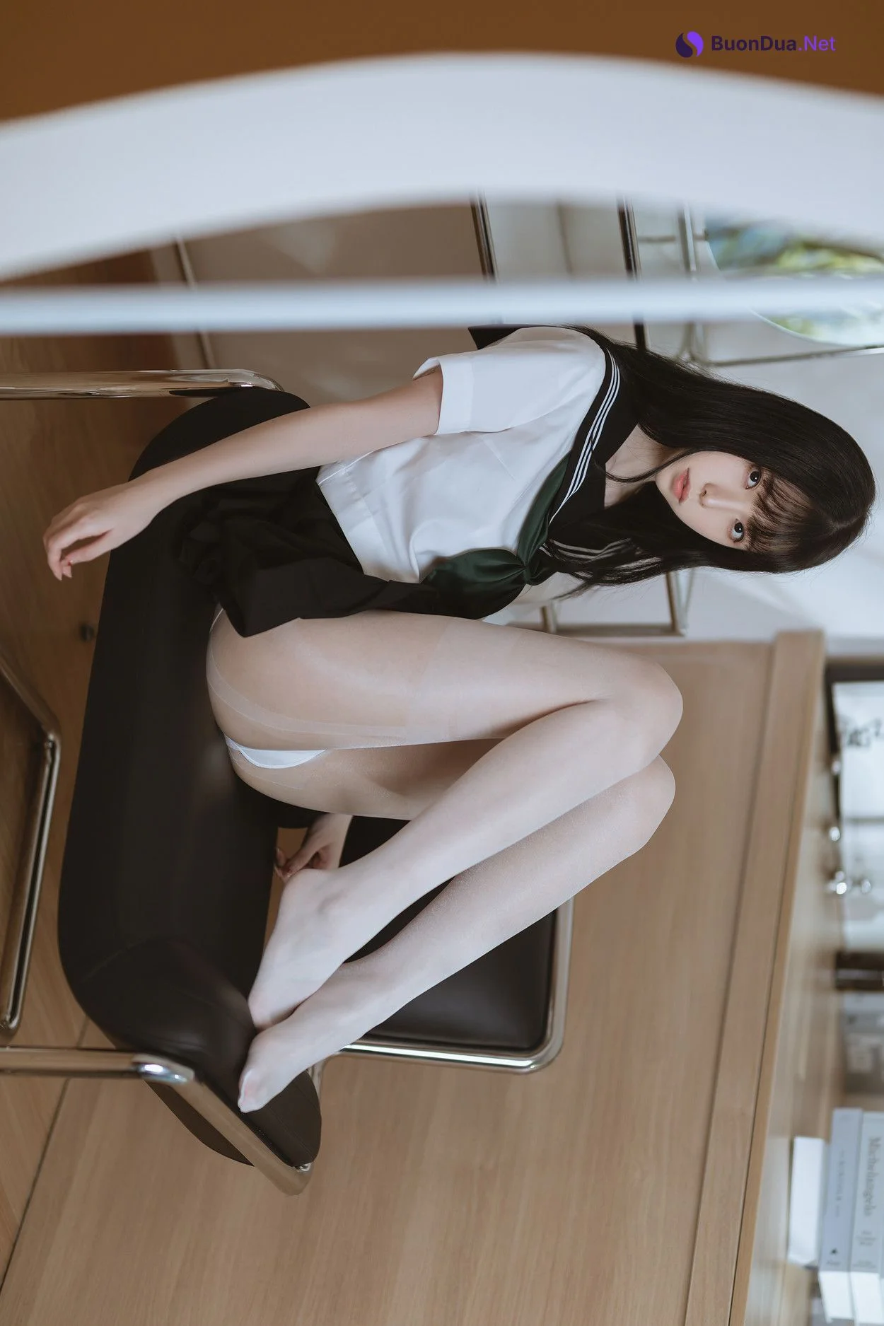 Cosplay 许岚LAN 白丝水手服 - 写真 5