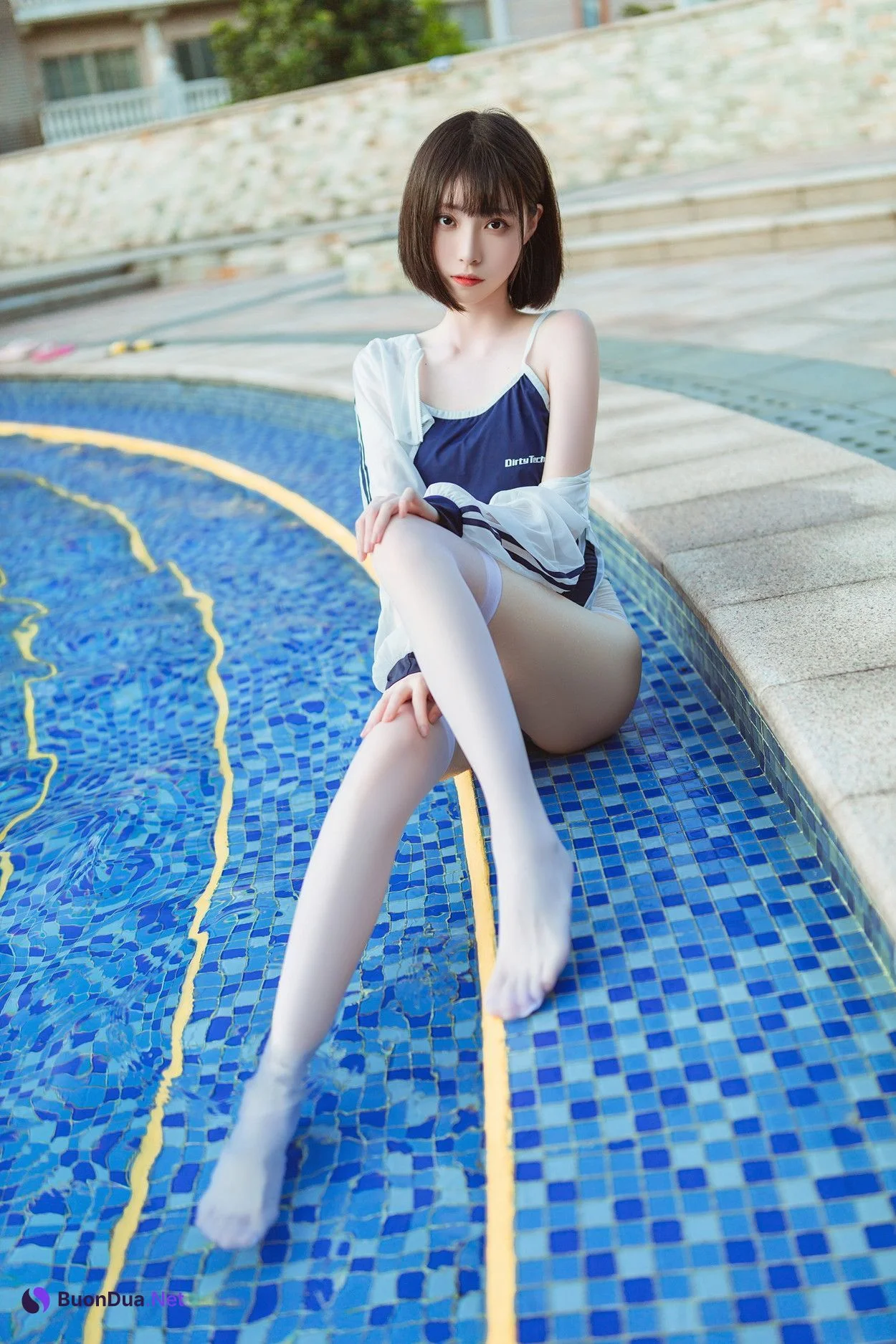 Cosplay 许岚LAN 泳池竟泳 - รูปภาพ 11