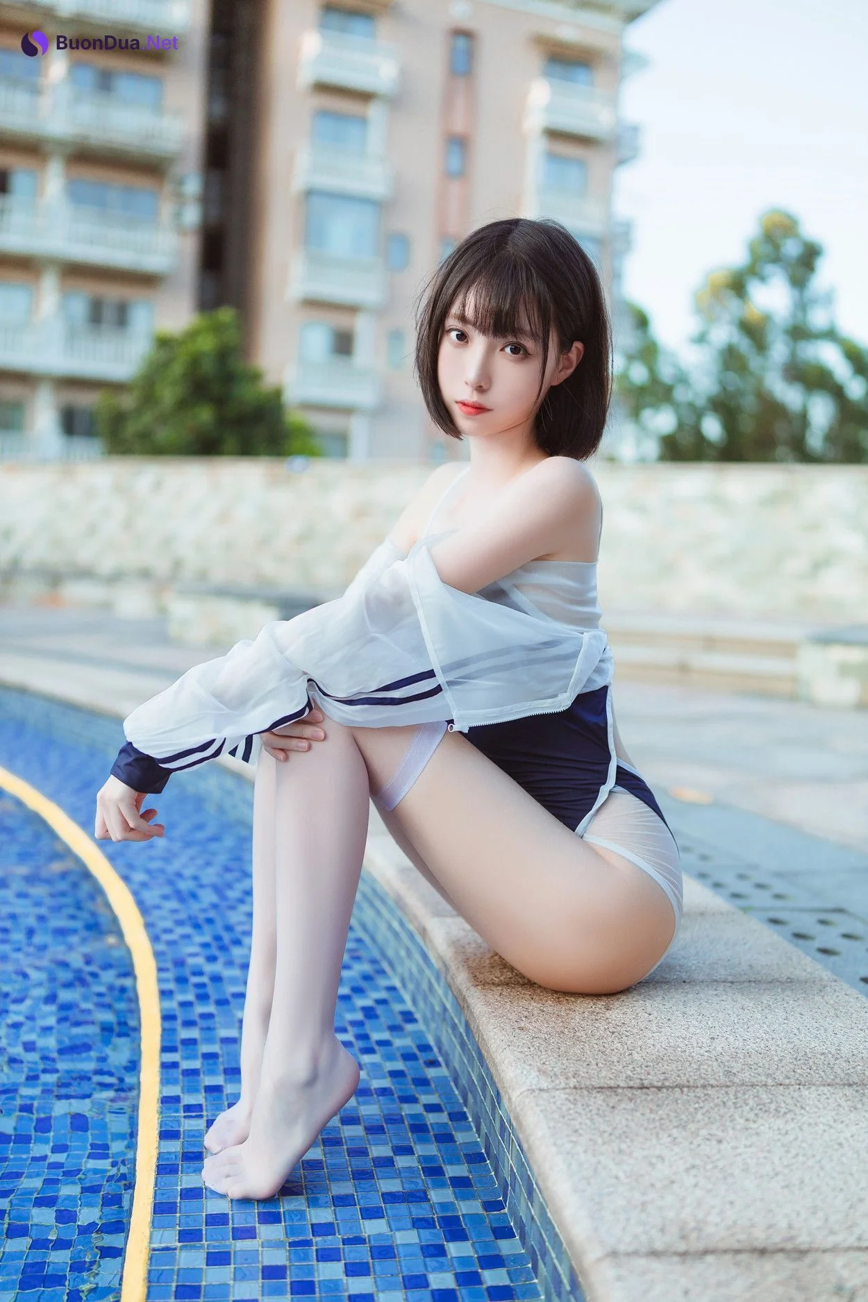 Cosplay 许岚LAN 泳池竟泳 - รูปภาพ 15