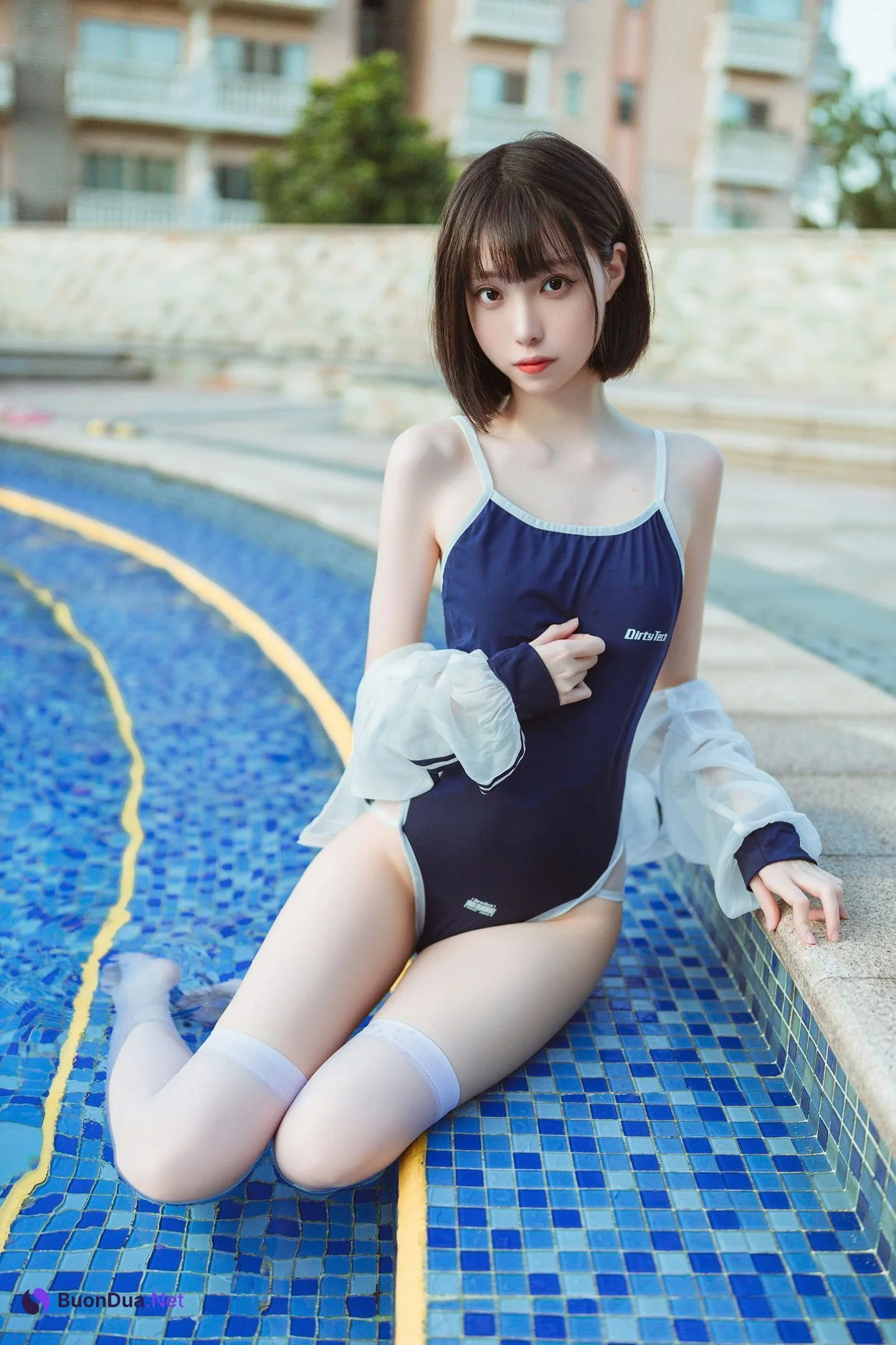 Cosplay 许岚LAN 泳池竟泳 - รูปภาพ 16