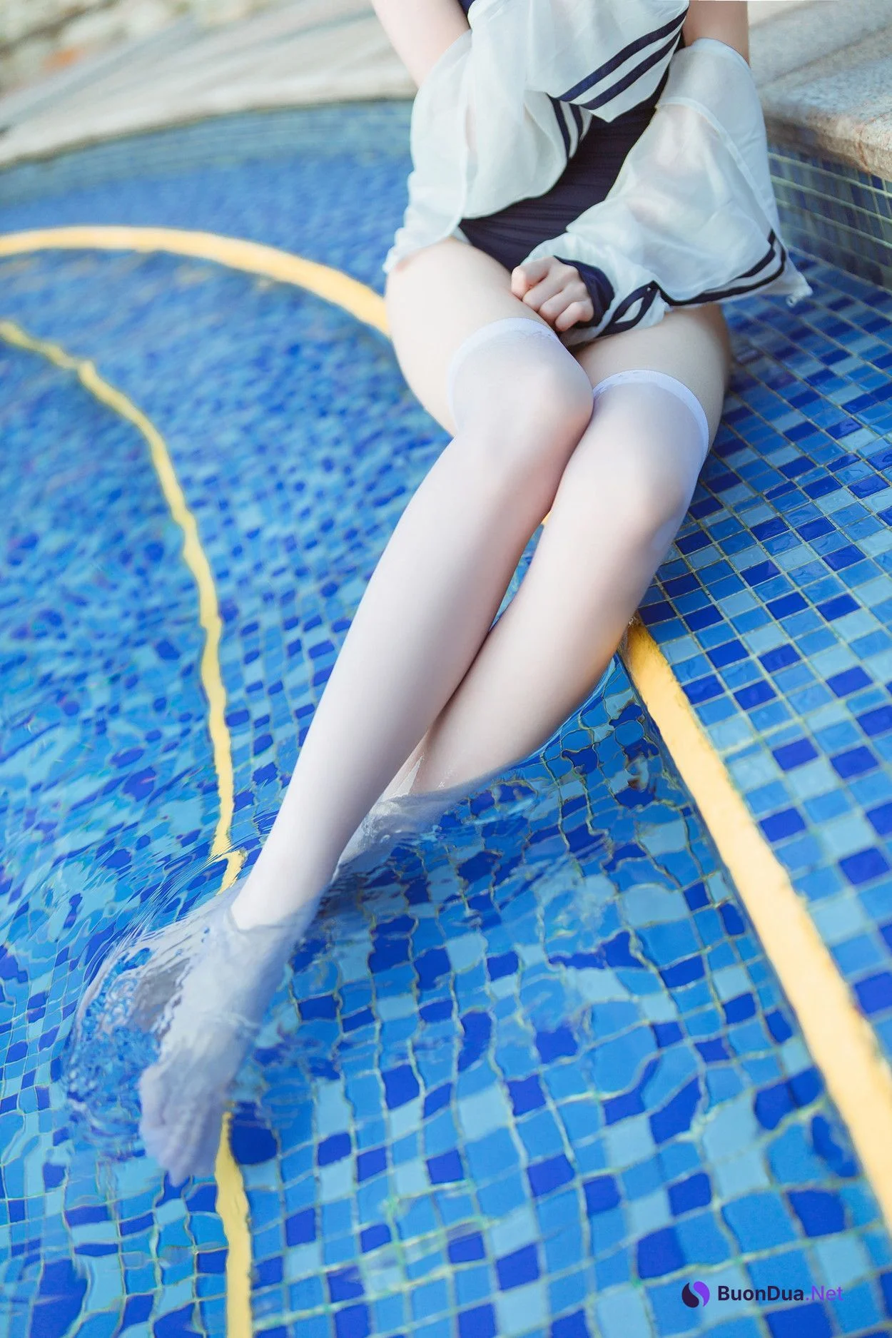 Cosplay 许岚LAN 泳池竟泳 - รูปภาพ 18