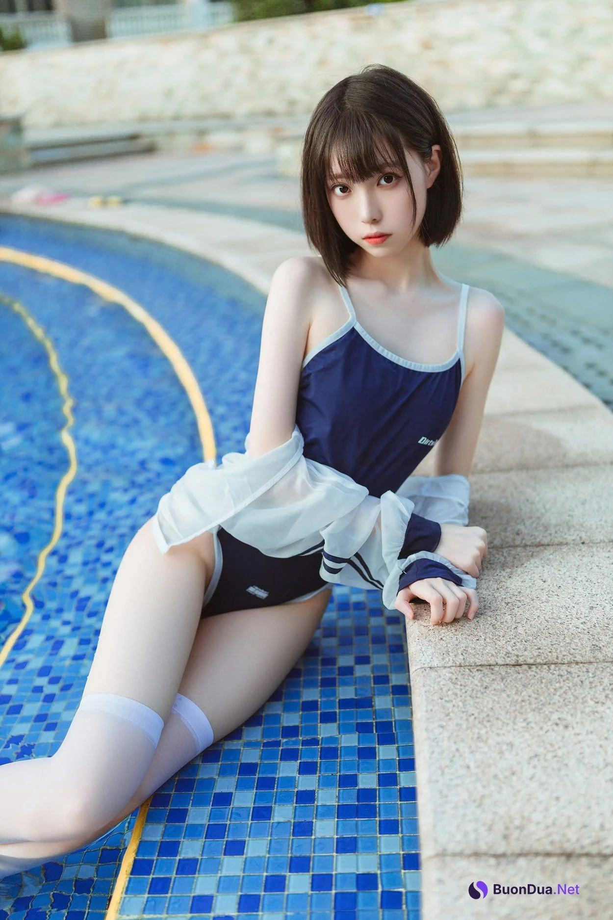Cosplay 许岚LAN 泳池竟泳 - รูปภาพ 19