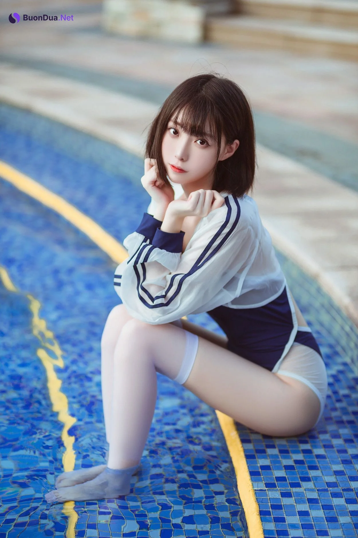 Cosplay 许岚LAN 泳池竟泳 - รูปภาพ 2