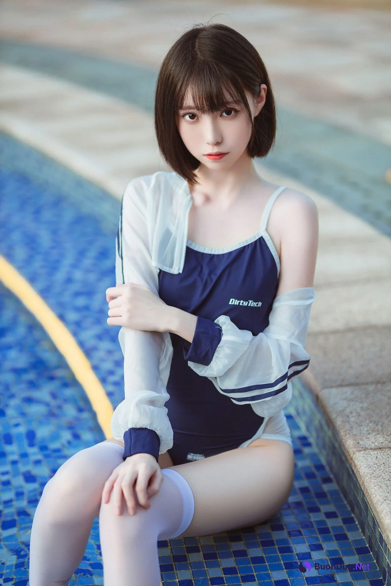 Cosplay 许岚LAN 泳池竟泳 - รูปภาพ 4