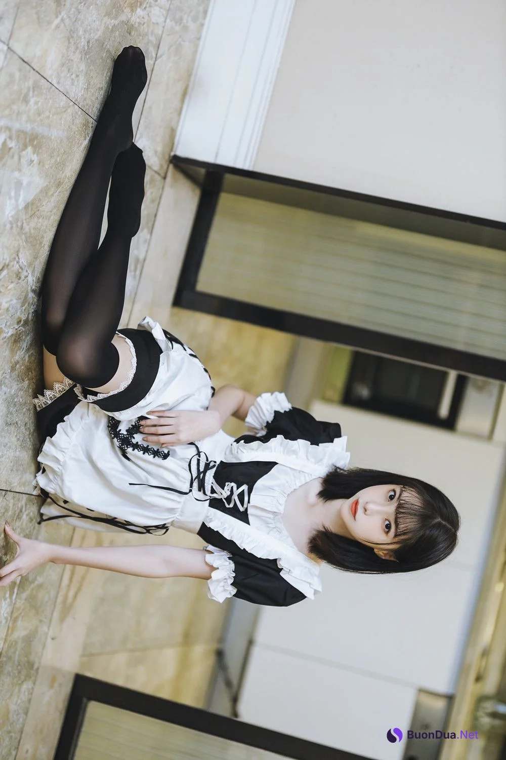 Cosplay 许岚LAN – 短裙女佣 - Photo 12