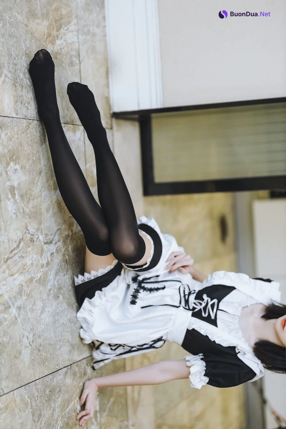 Cosplay 许岚LAN – 短裙女佣 - Photo 13