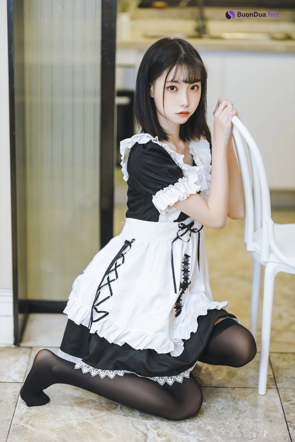 Cosplay 许岚LAN – 短裙女佣 - Photo 5