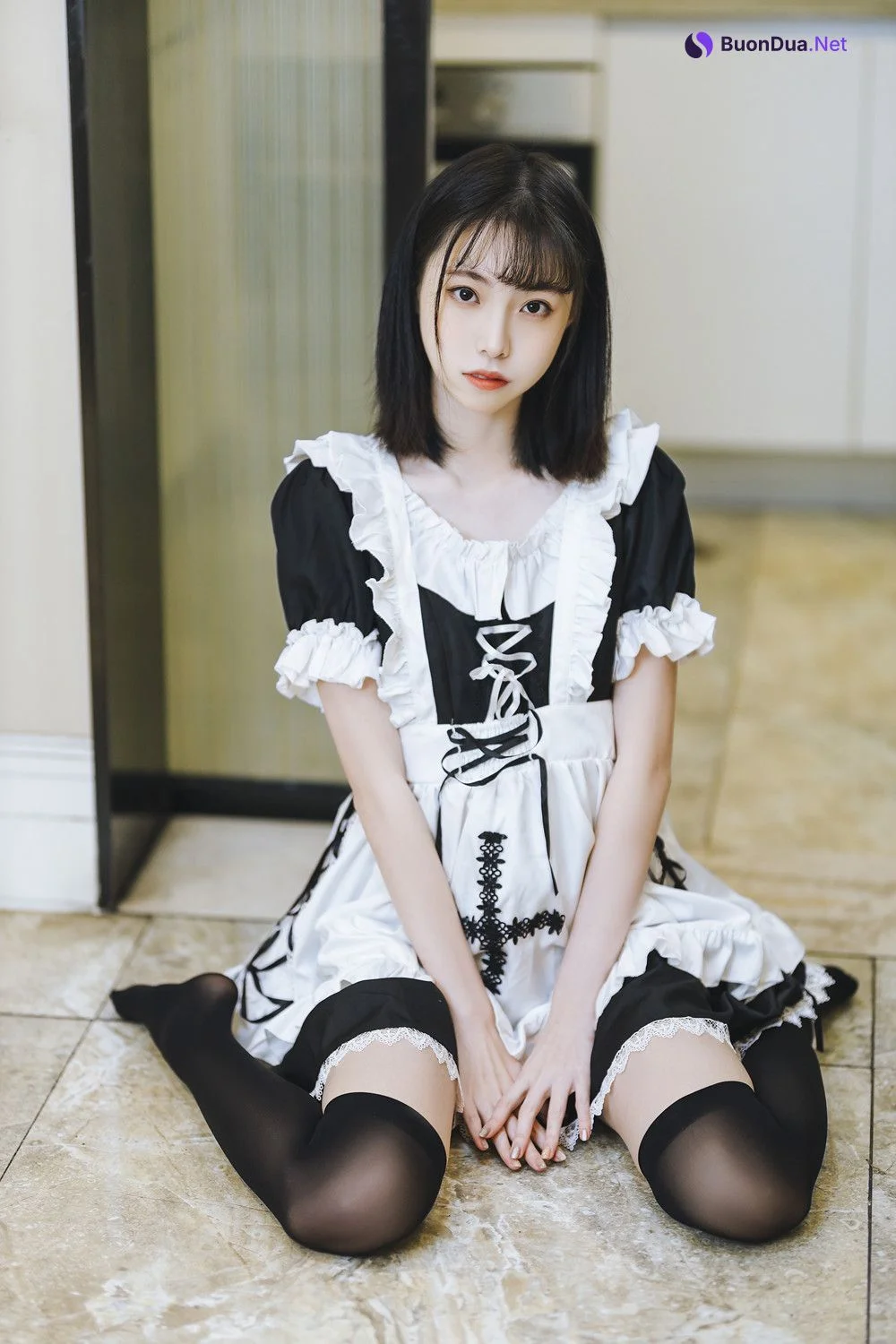 Cosplay 许岚LAN – 短裙女佣 - Photo 7