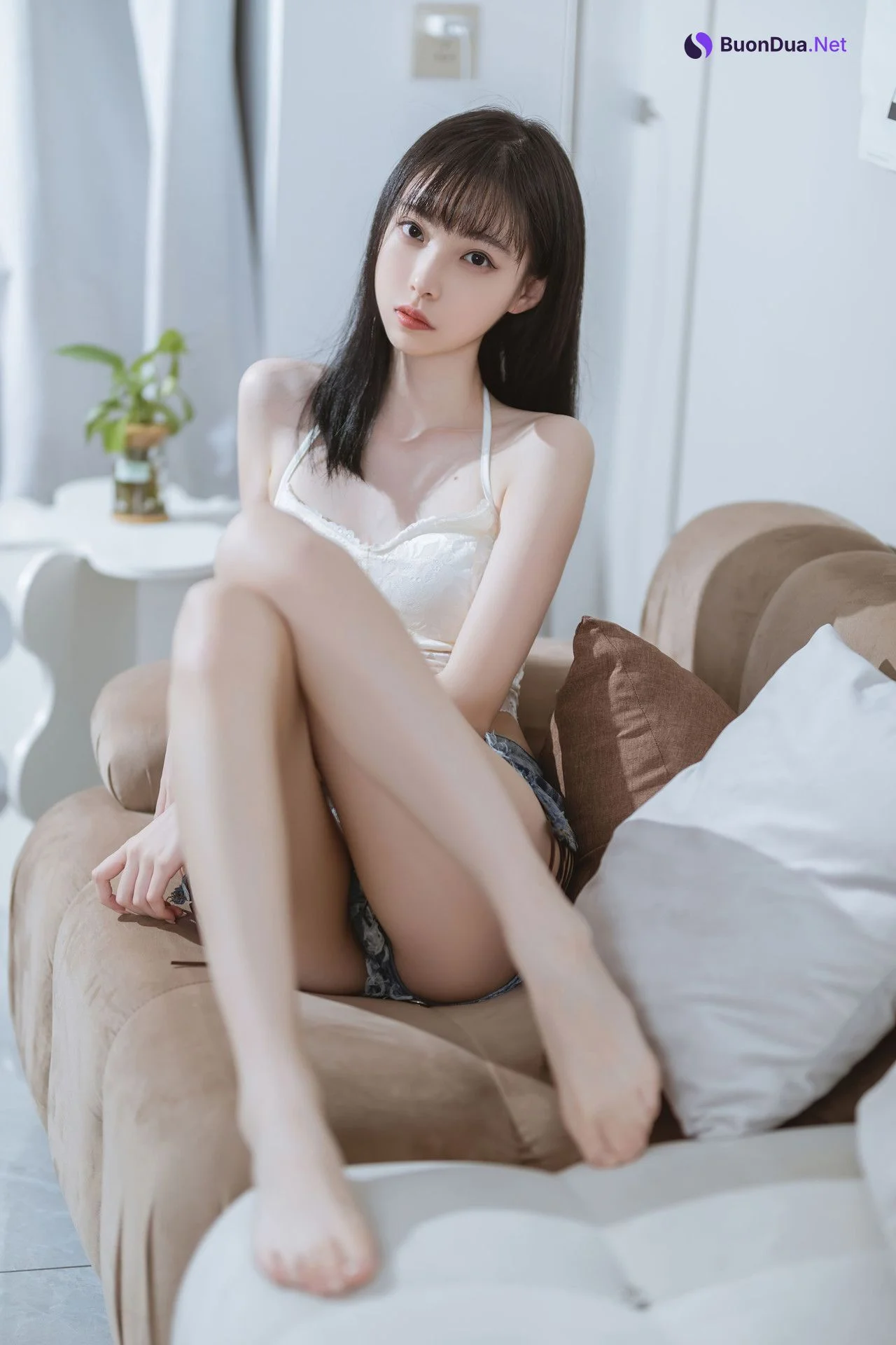 Cosplay 许岚LAN 纯欲吊带 - 写真 2
