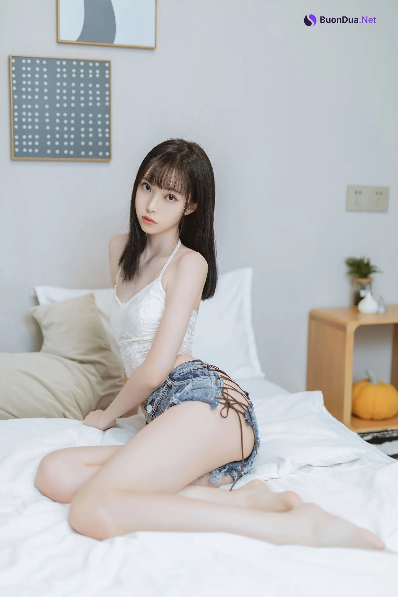 Cosplay 许岚LAN 纯欲吊带 - 写真 6