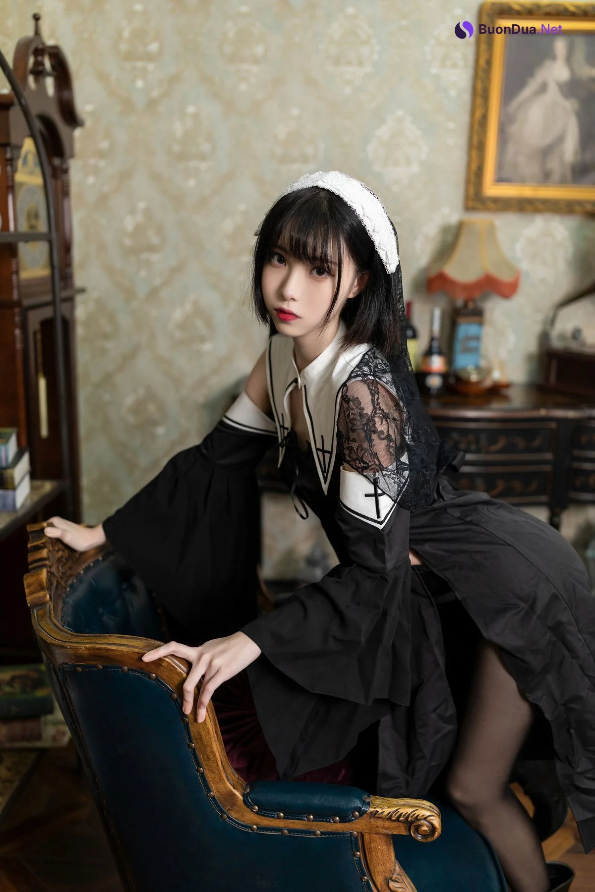 Cosplay 许岚LAN – 暗黑修女 - Photo 14