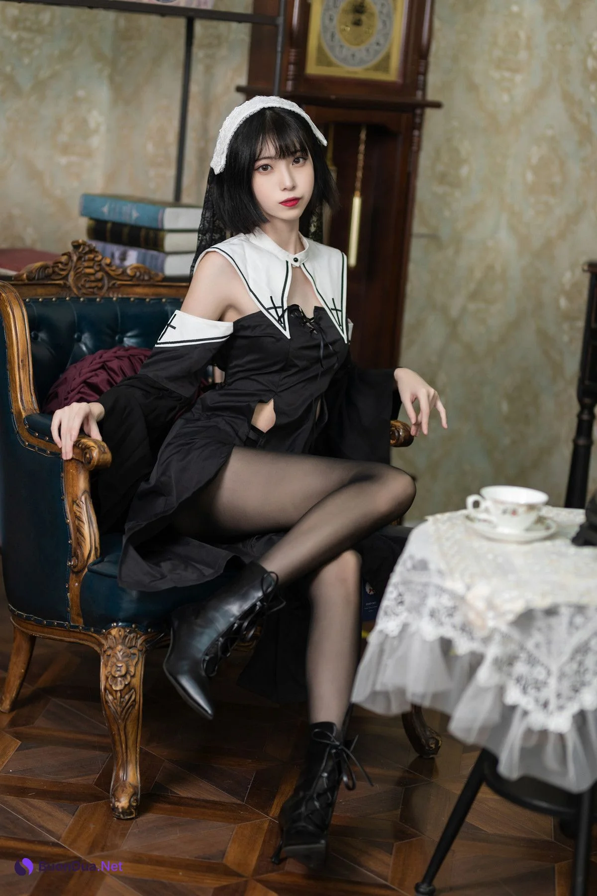 Cosplay 许岚LAN – 暗黑修女 - Photo 17