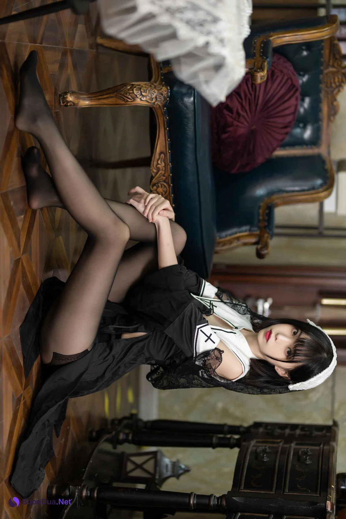 Cosplay 许岚LAN – 暗黑修女 - Photo 6