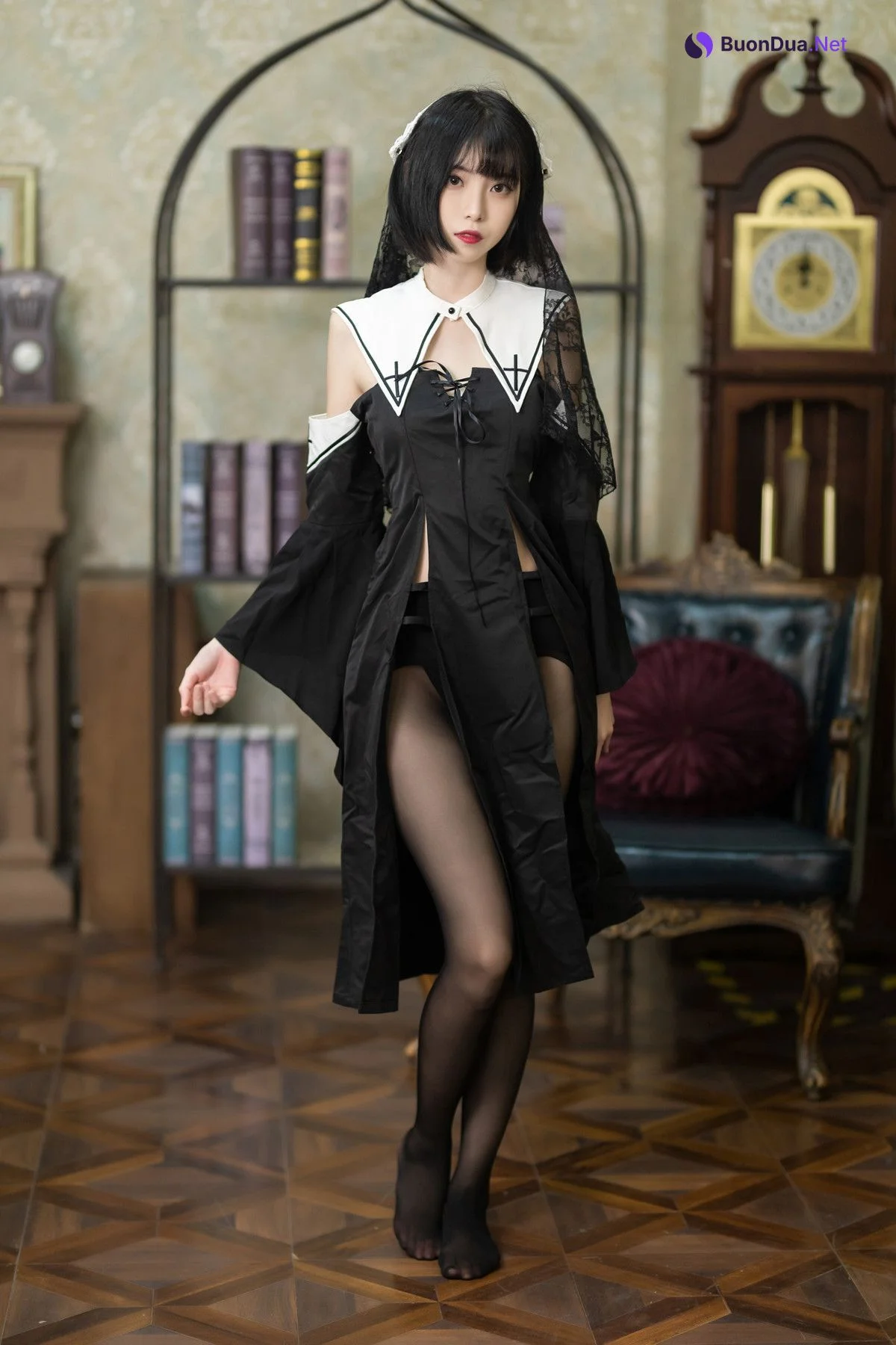 Cosplay 许岚LAN – 暗黑修女 - Photo 7