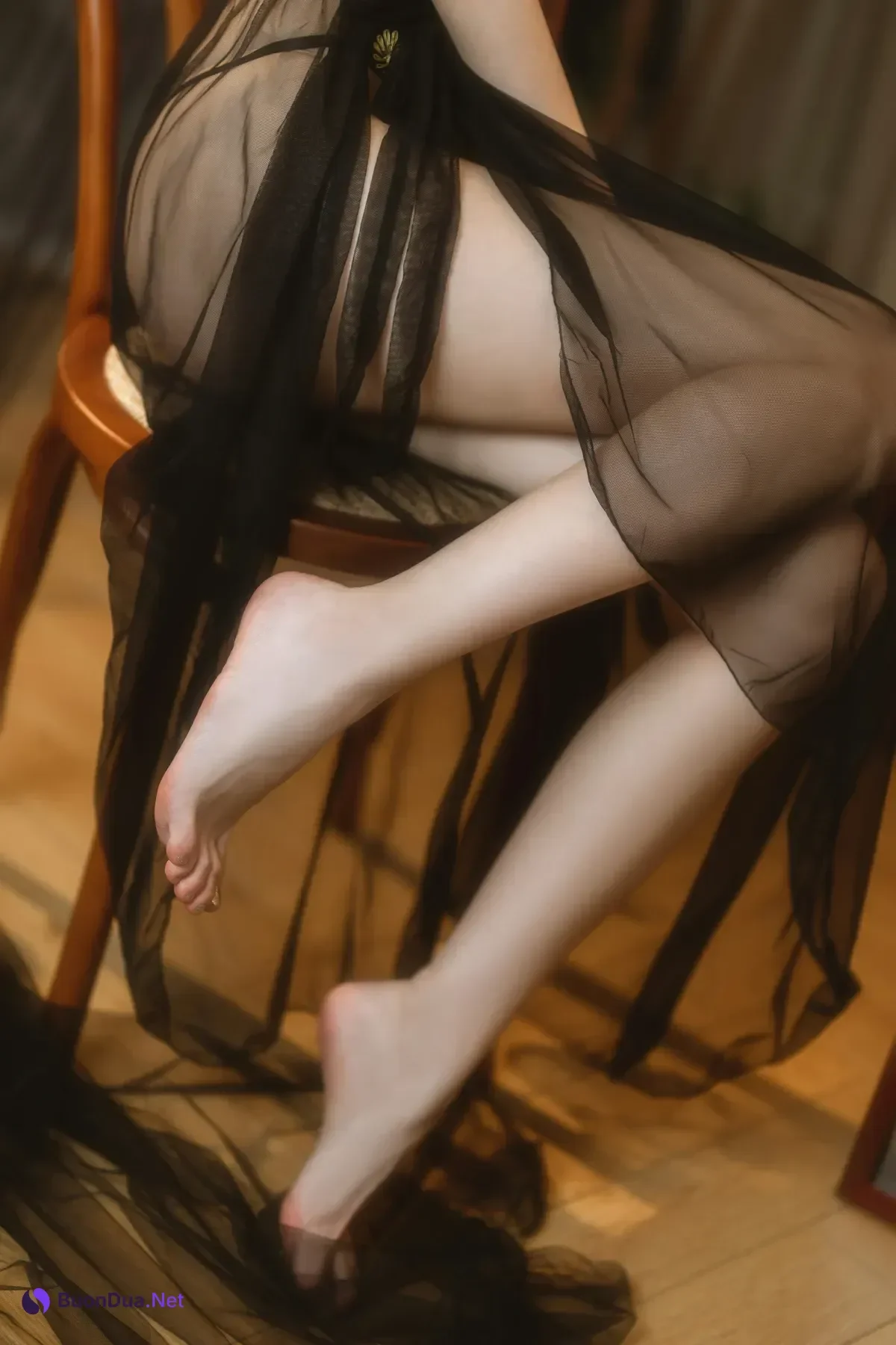 Cosplay 许岚LAN – 纯欲黑纱 - Photo 12