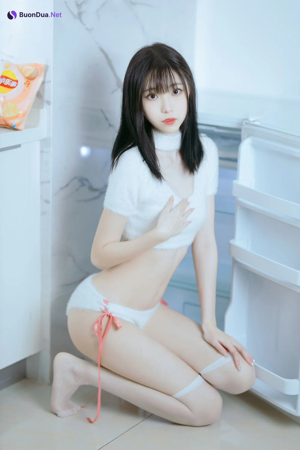 Cosplay 许岚LAN – 纯欲毛衣 - 写真 10