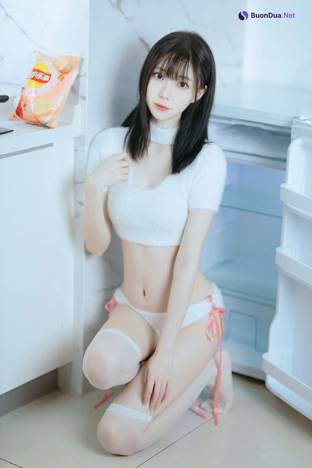 Cosplay 许岚LAN – 纯欲毛衣 - 写真 13