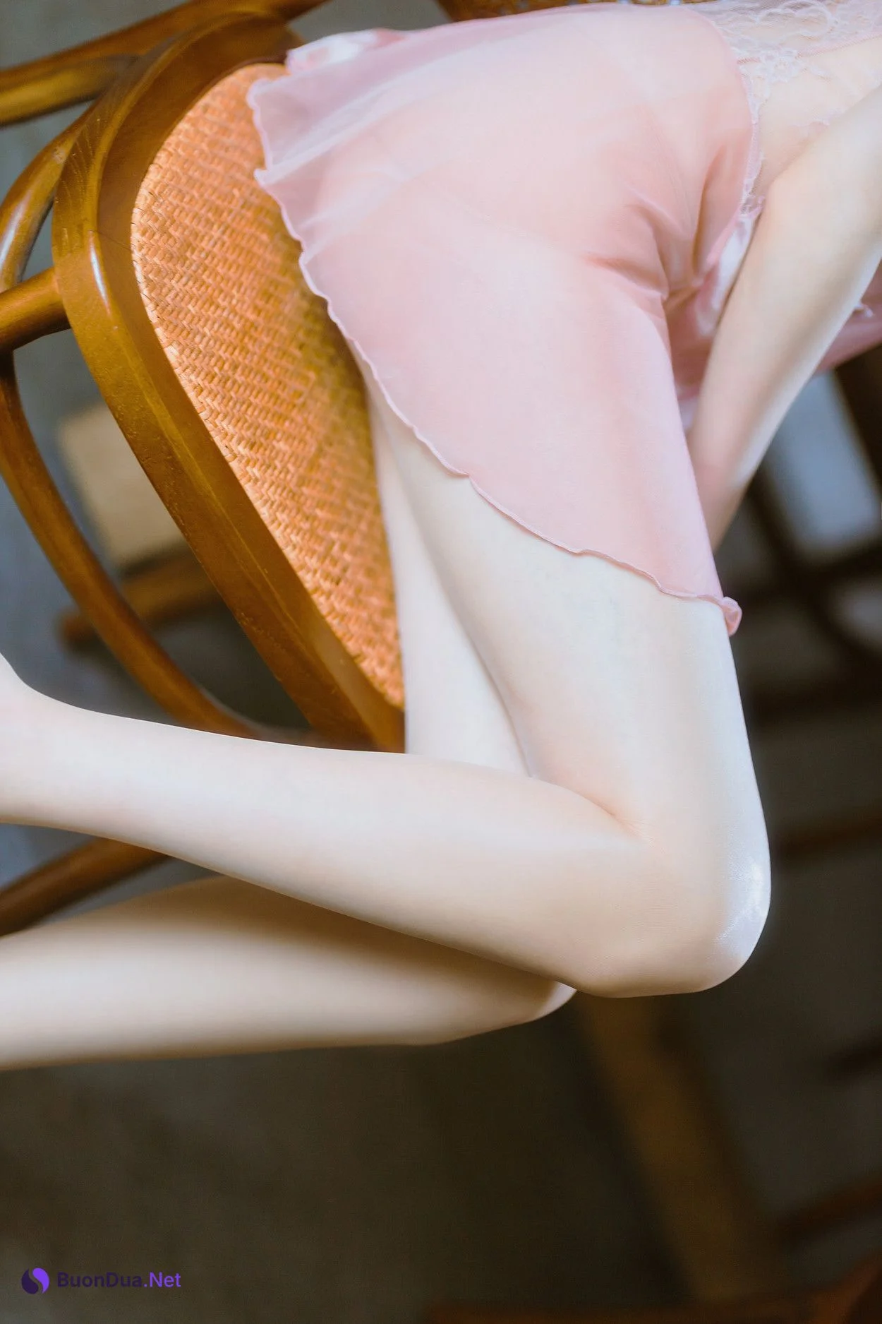 Cosplay 许岚LAN 半透粉纱 - Photo 4