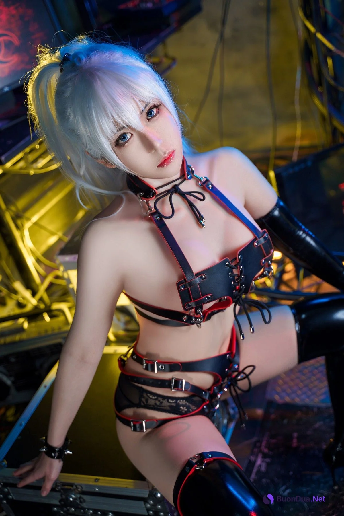 Cosplay 虎森森 Leather Queen - Photo 16