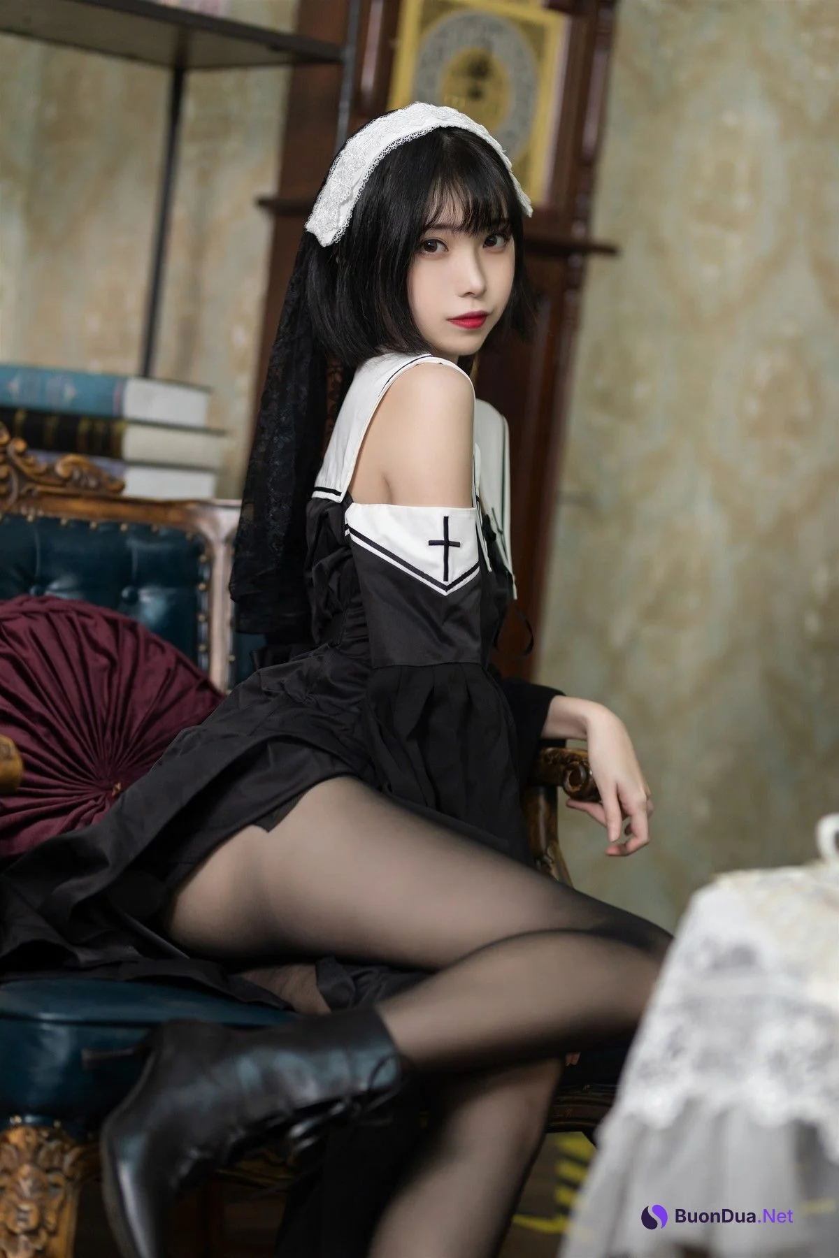 Cosplay 许岚 叁月life 暗黑修女 - Photo 12