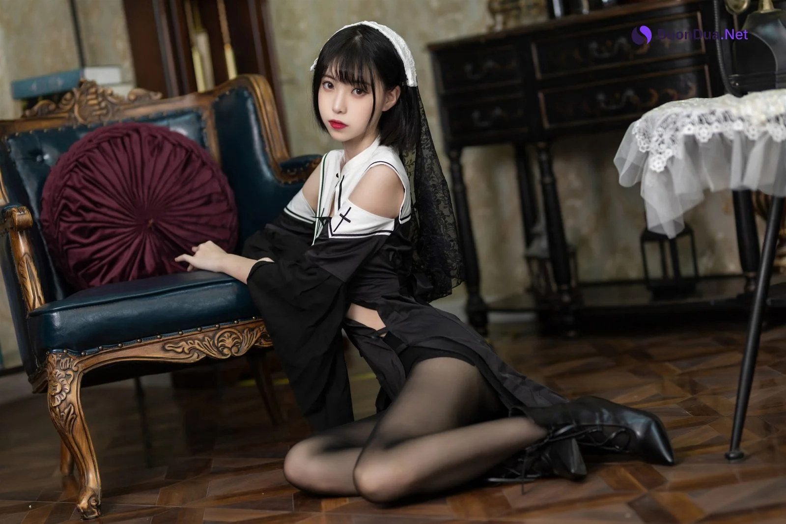 Cosplay 许岚 叁月life 暗黑修女 - Photo 14