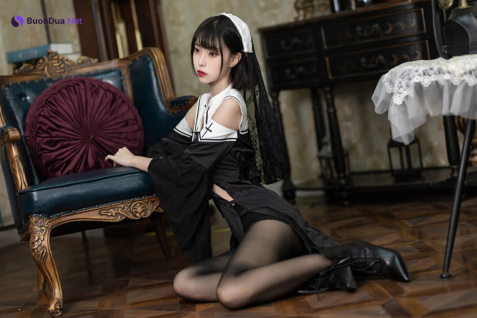 Cosplay 许岚 叁月life 暗黑修女 - Photo 15