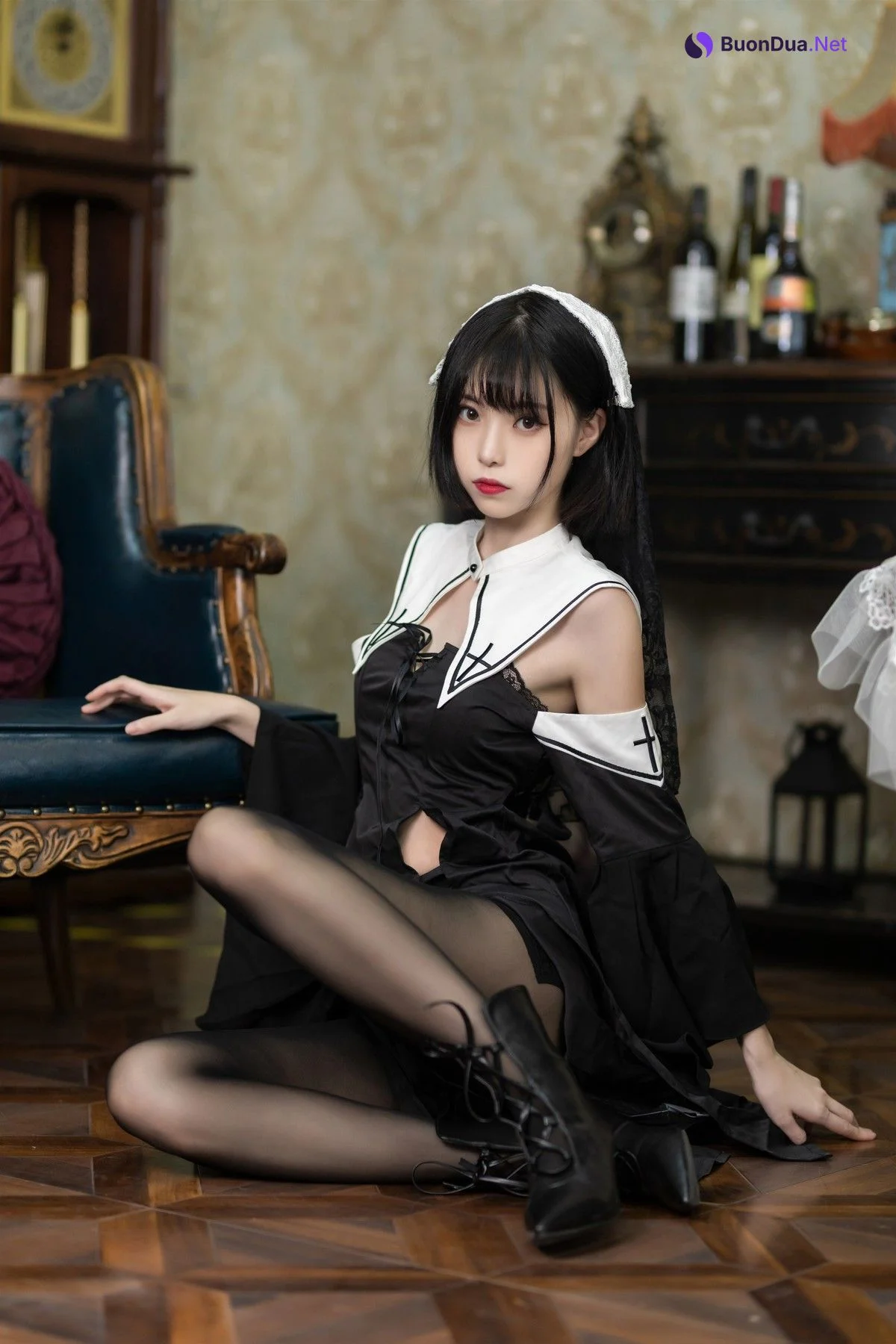Cosplay 许岚 叁月life 暗黑修女 - Photo 16