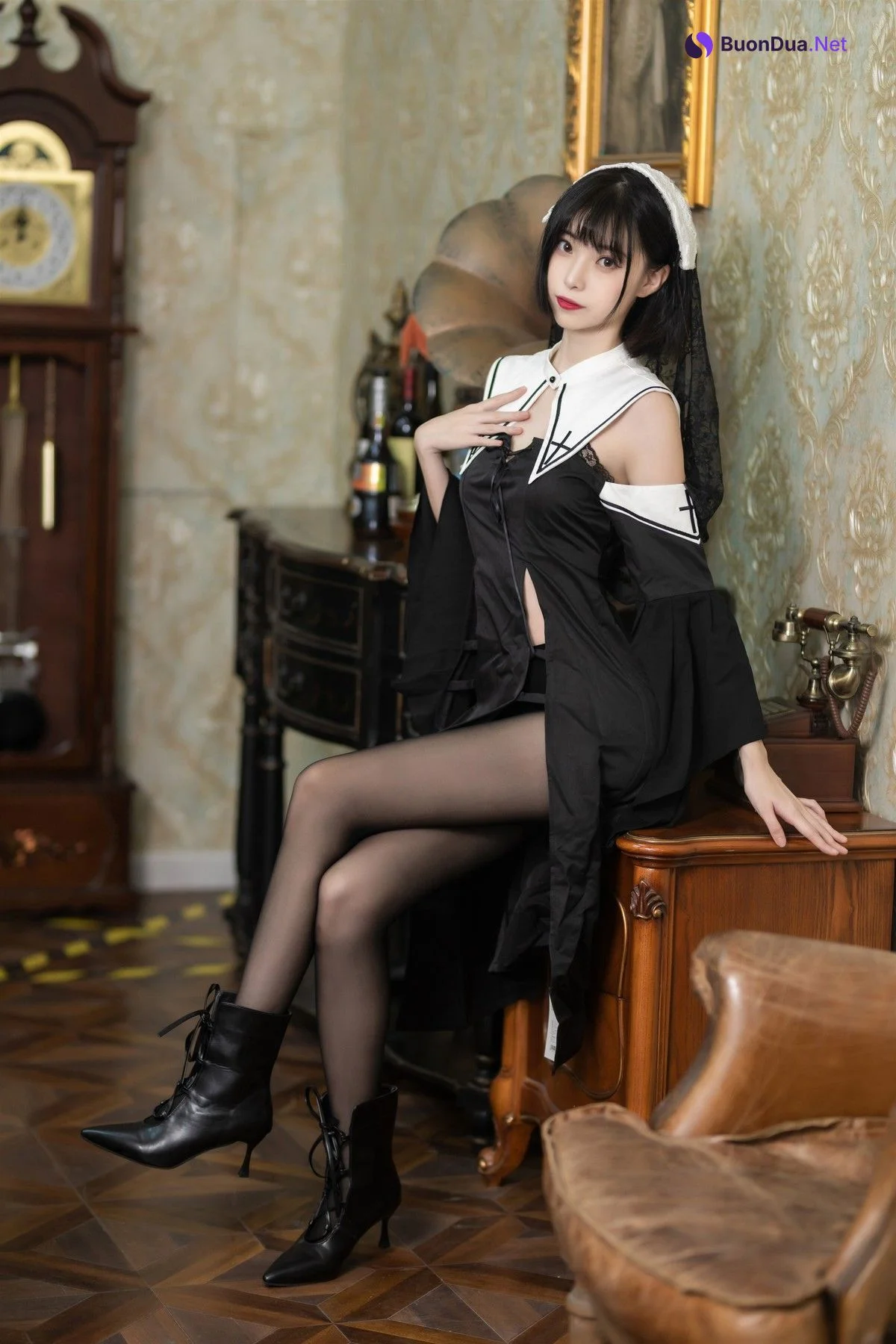Cosplay 许岚 叁月life 暗黑修女 - Photo 8