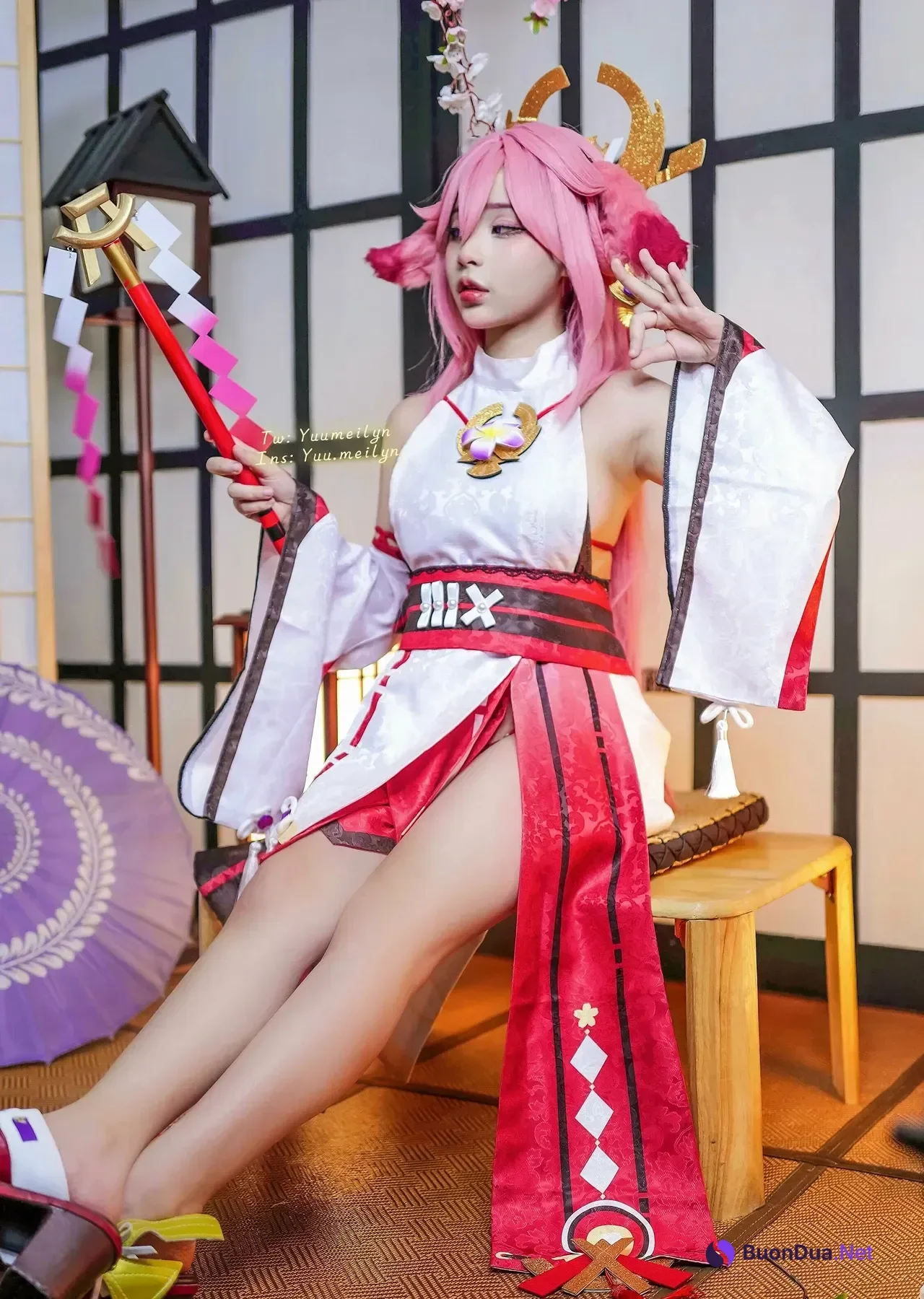 Cosplay linhi_cute Yuumeilyn – 八重神子 - Photo 3