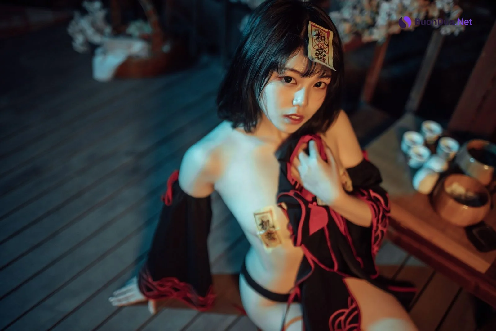 Cosplay 七月喵子 小僵尸 Little Zombie - Photo 10