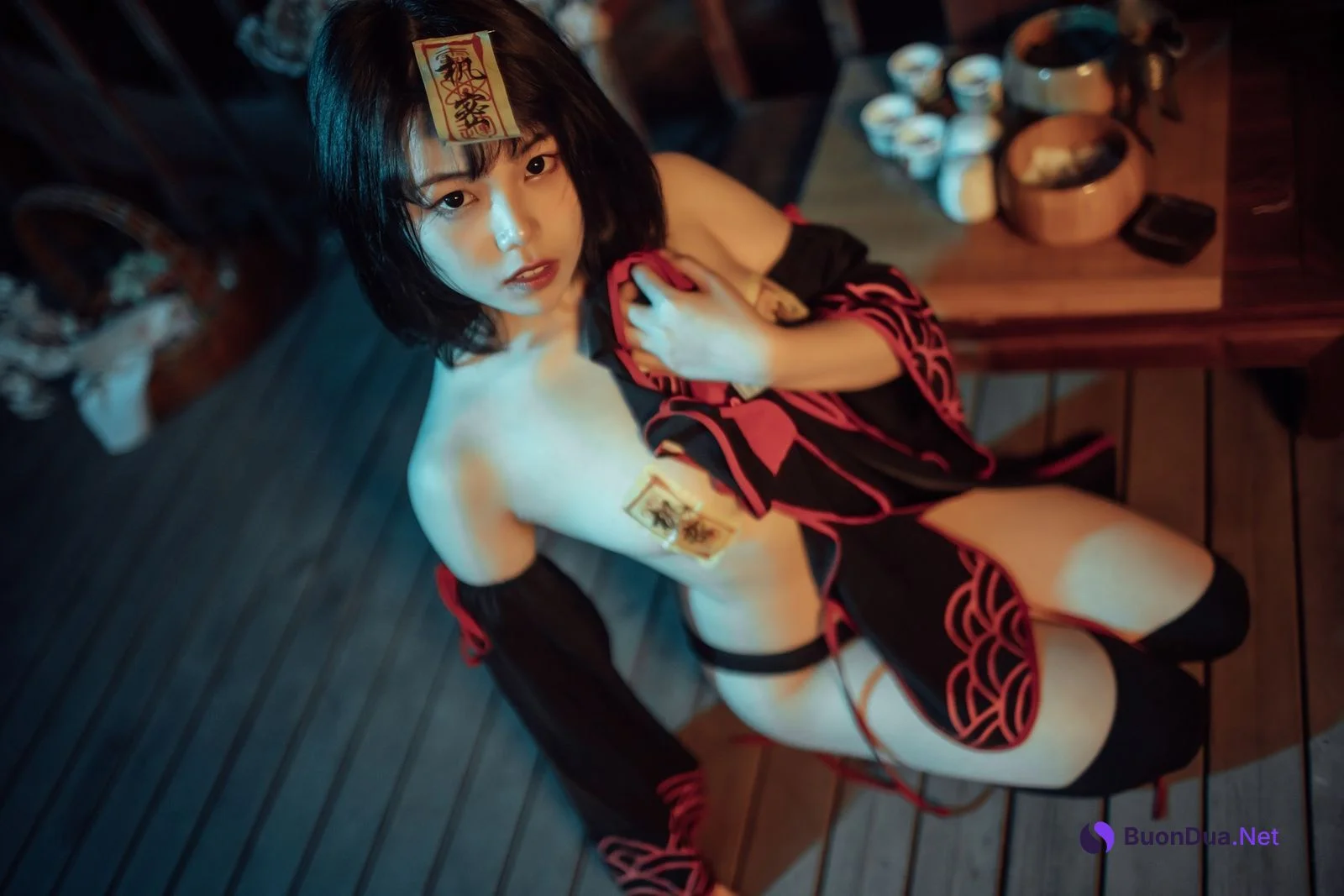 Cosplay 七月喵子 小僵尸 Little Zombie - Photo 11