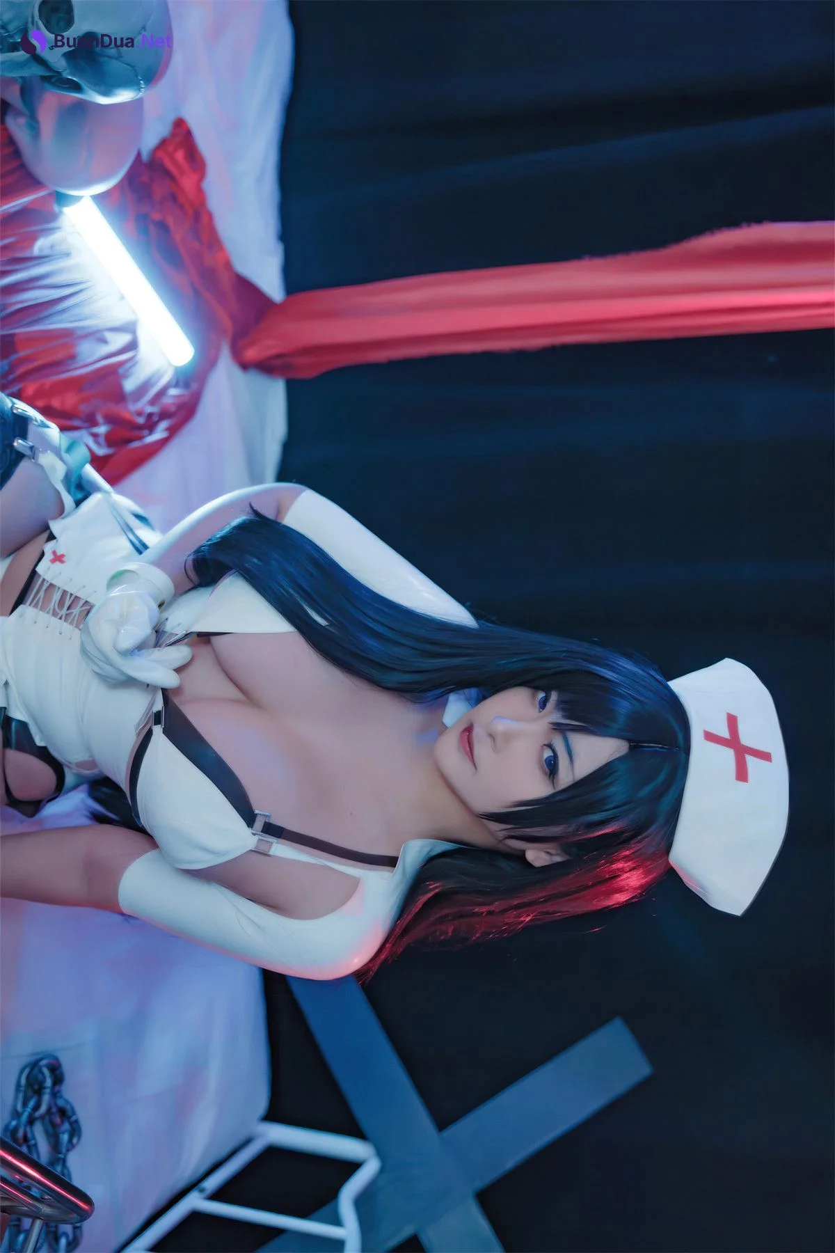 Cosplay 洛璃LoLiSAMA 蒂法护士 - Photo 2