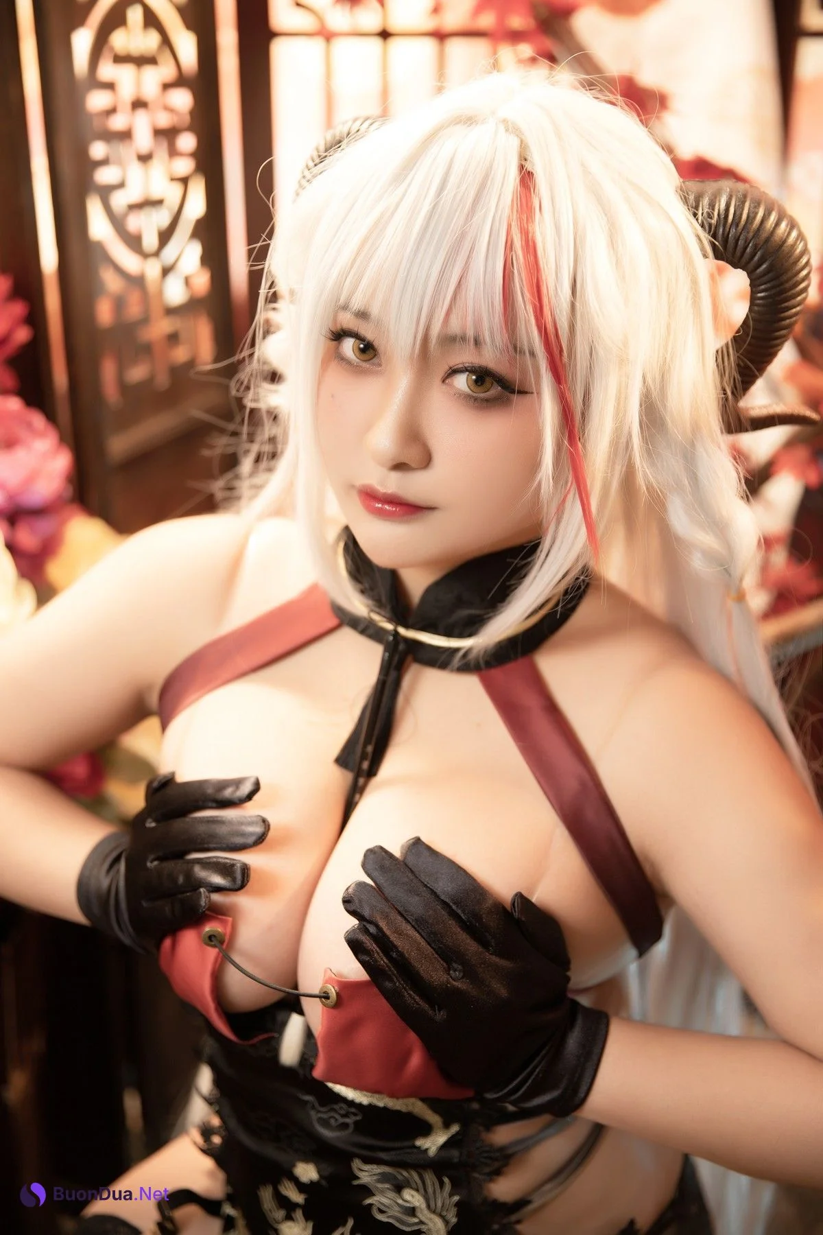 Cosplay 洛璃LoLiSAMA 埃吉尔旗袍 金龙腾祥云 Set.02 - Photo 12