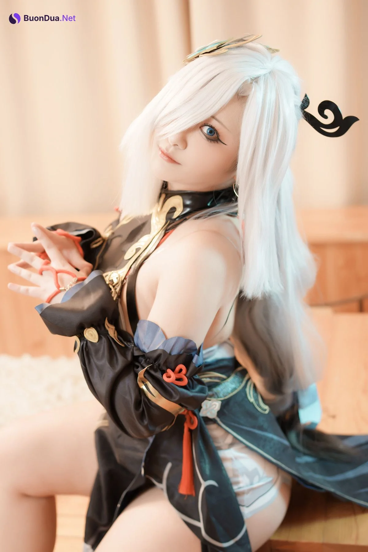 Cosplay 洛璃LoLiSAMA 申鹤 Shenhe - Photo 12