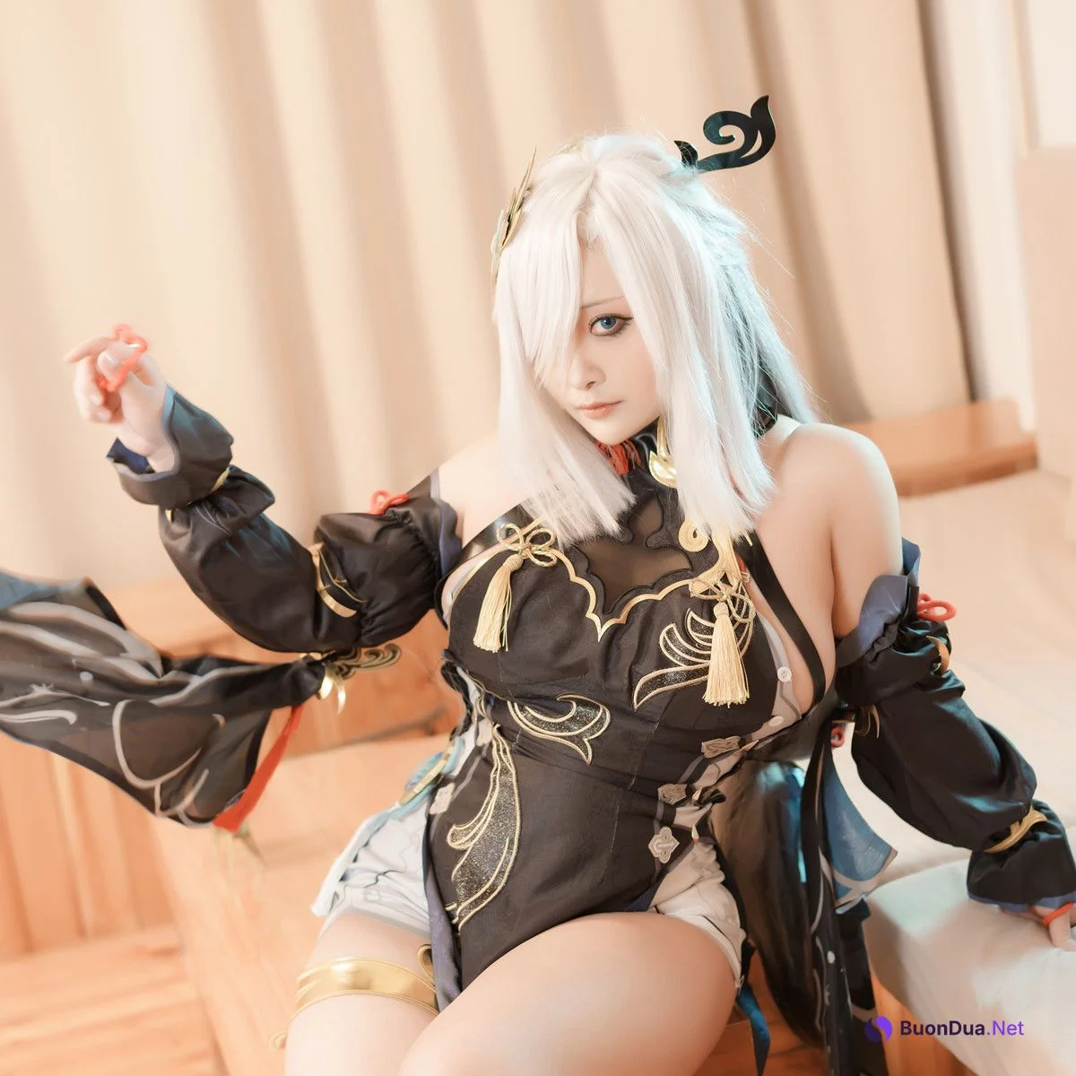 Cosplay 洛璃LoLiSAMA 申鹤 Shenhe - Photo 17