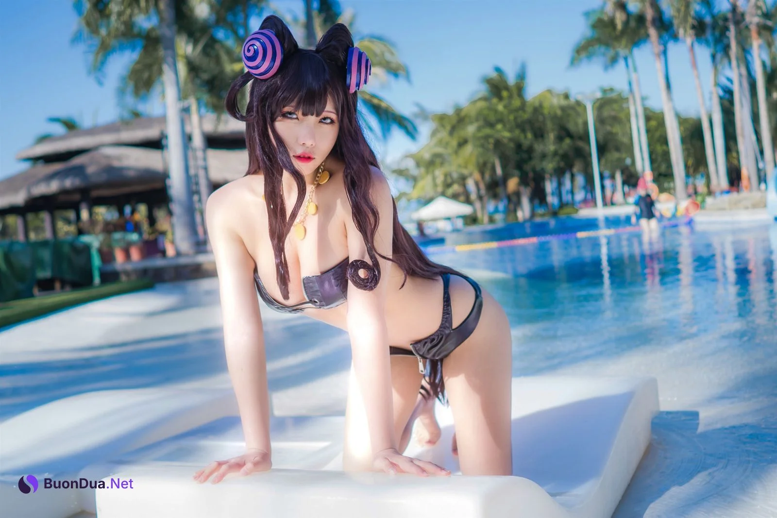 Cosplay 墨玉 M 紫式部泳装 - Photo 3