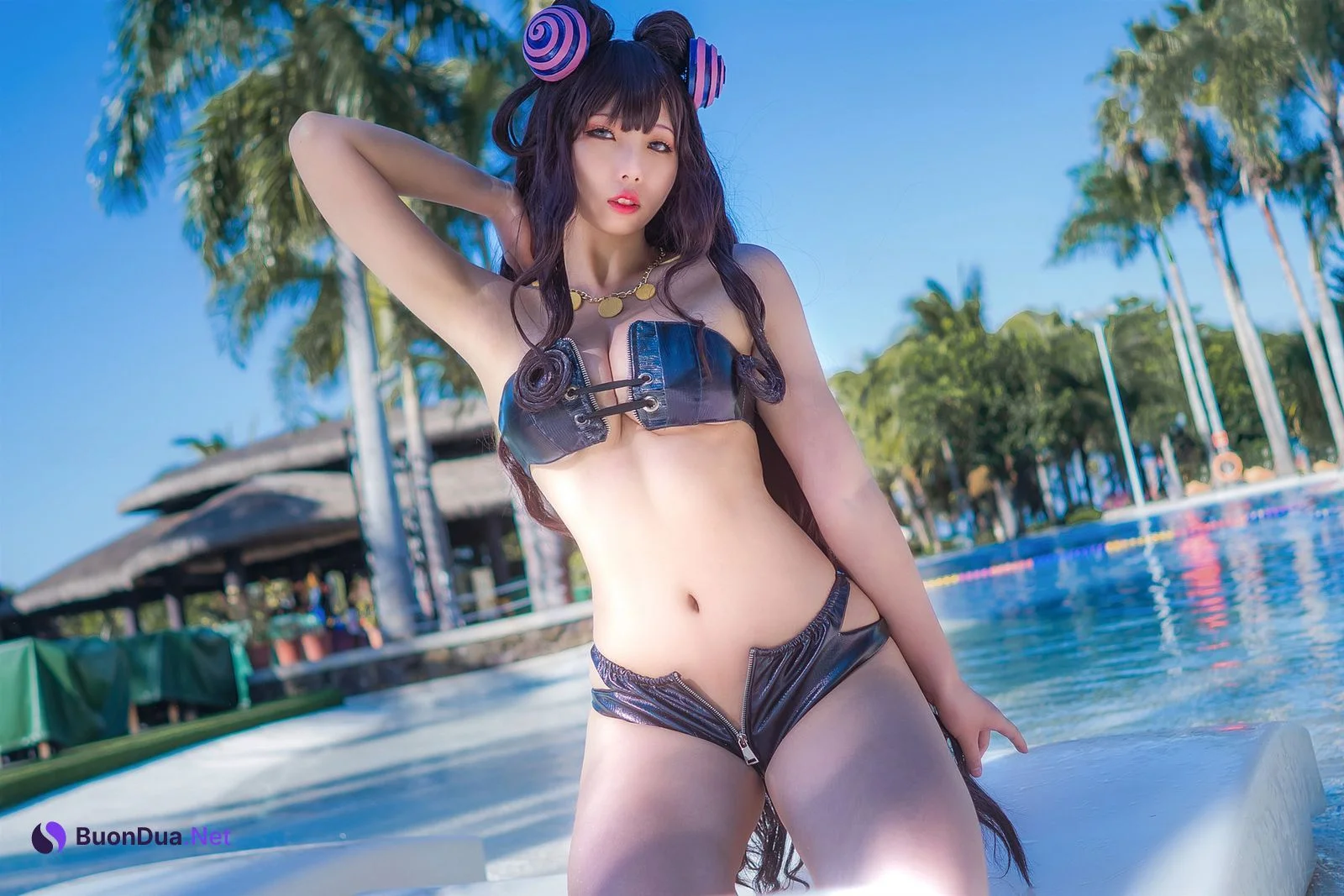 Cosplay 墨玉 M 紫式部泳装 - Photo 5