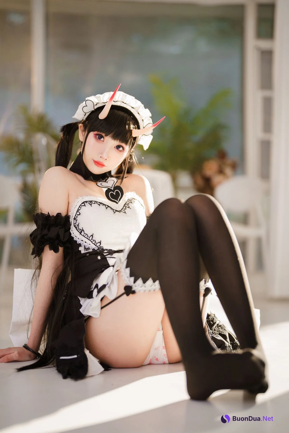 Cosplay 面饼仙儿 能代女仆 Maid - Photo 17