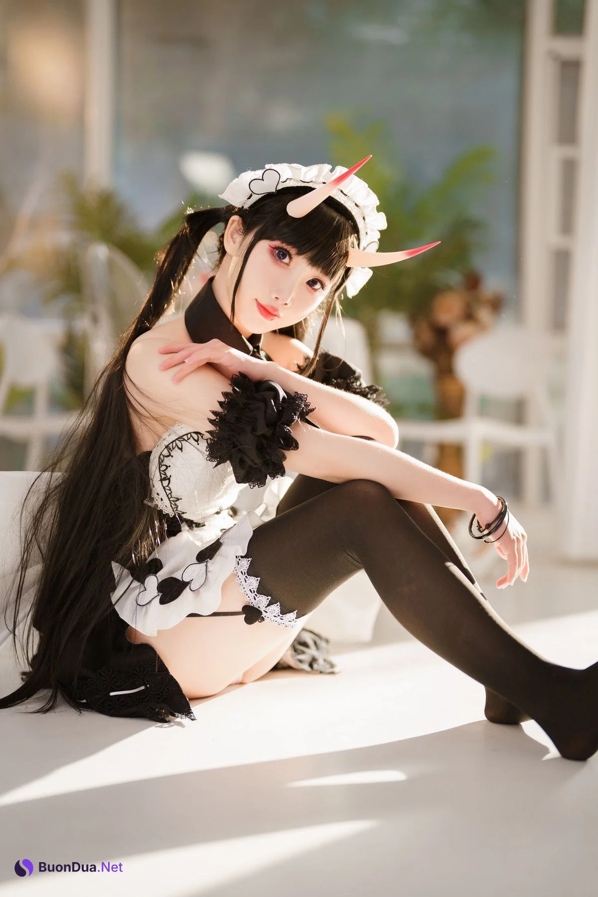 Cosplay 面饼仙儿 能代女仆 Maid - Photo 18