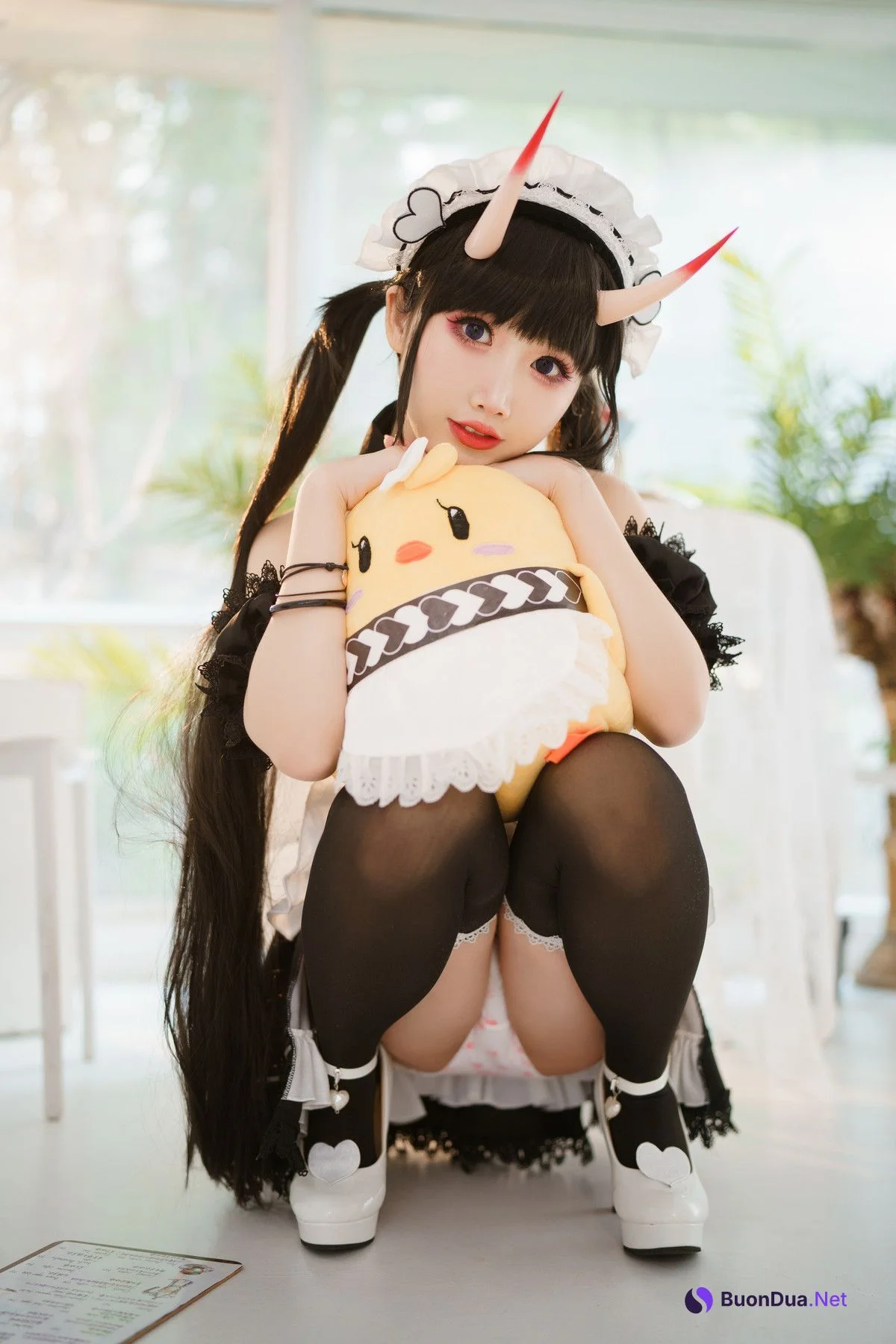 Cosplay 面饼仙儿 能代女仆 Maid - Photo 3