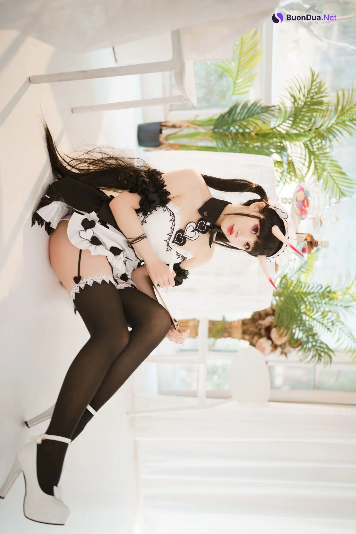 Cosplay 面饼仙儿 能代女仆 Maid - Photo 7