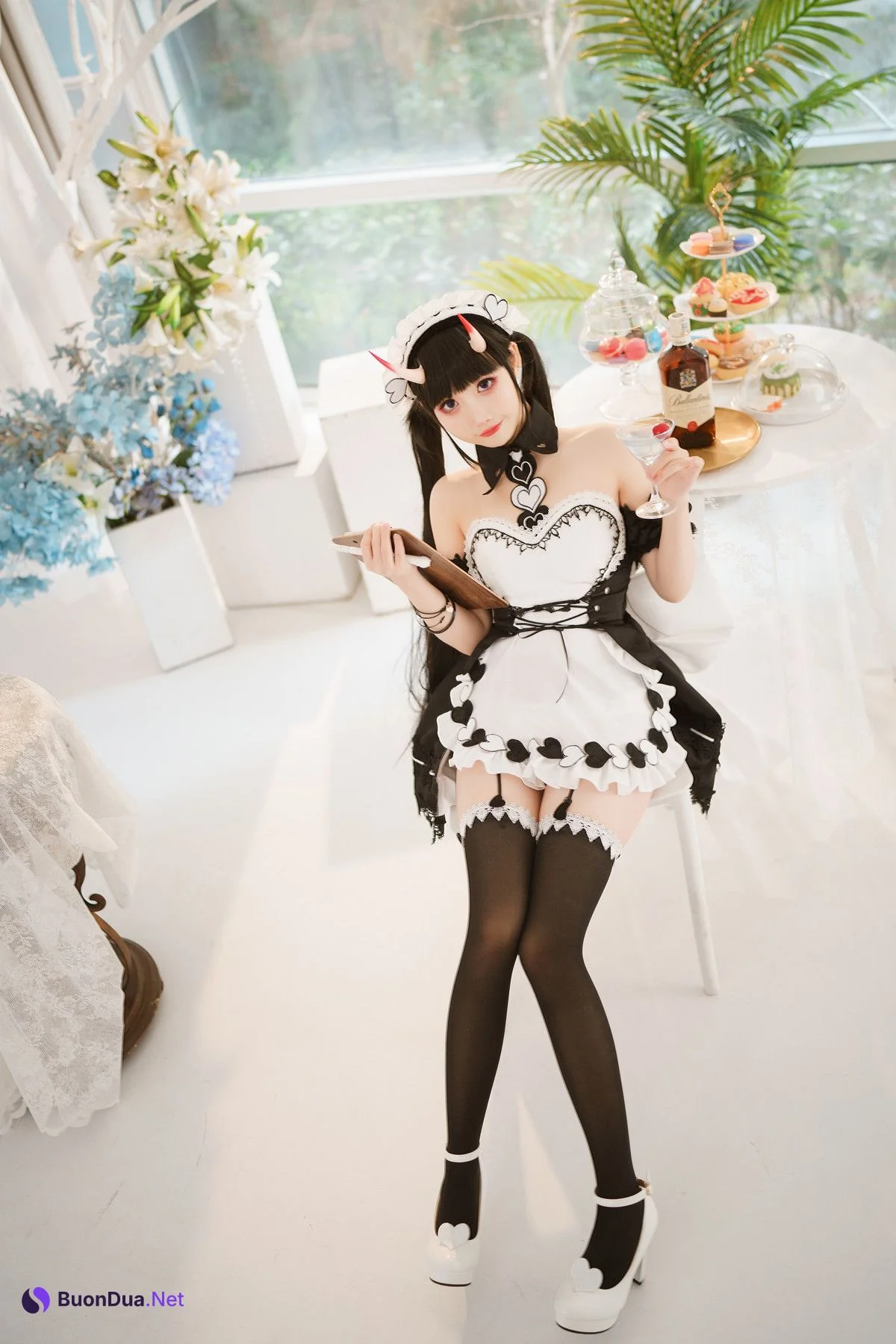 Cosplay 面饼仙儿 能代女仆 Maid - Photo 8