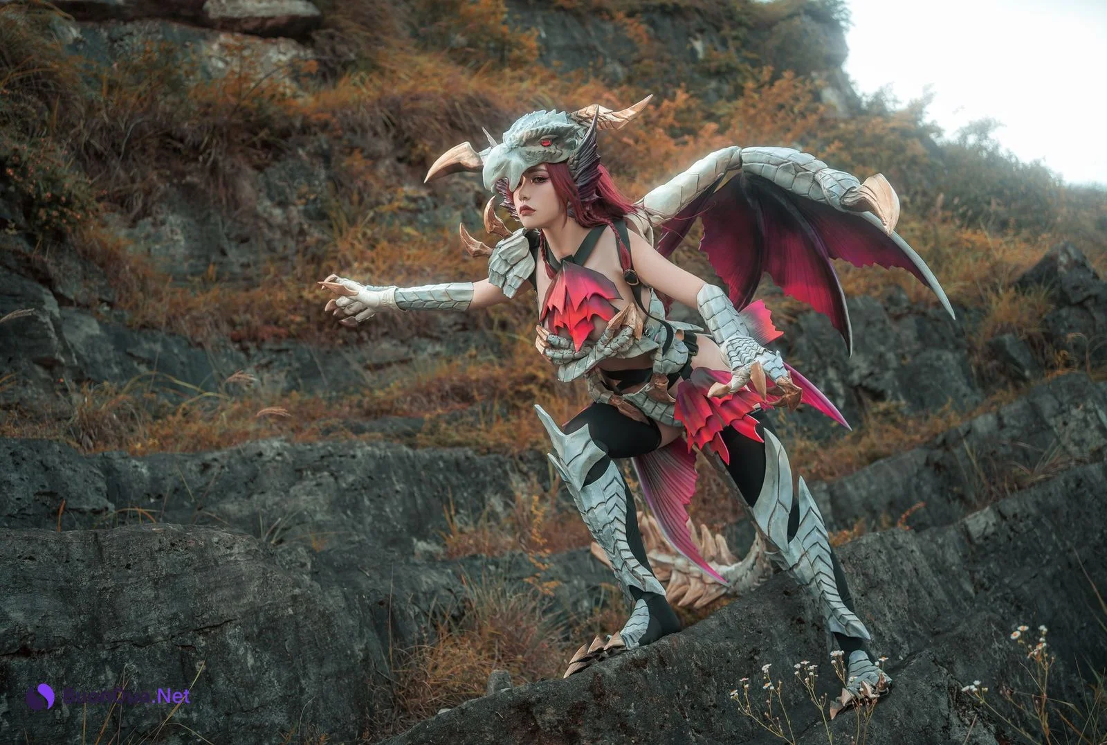 爆机少女喵小吉 Cosplay 曙光爵银龙 拟人 Malzeno - Photo 5