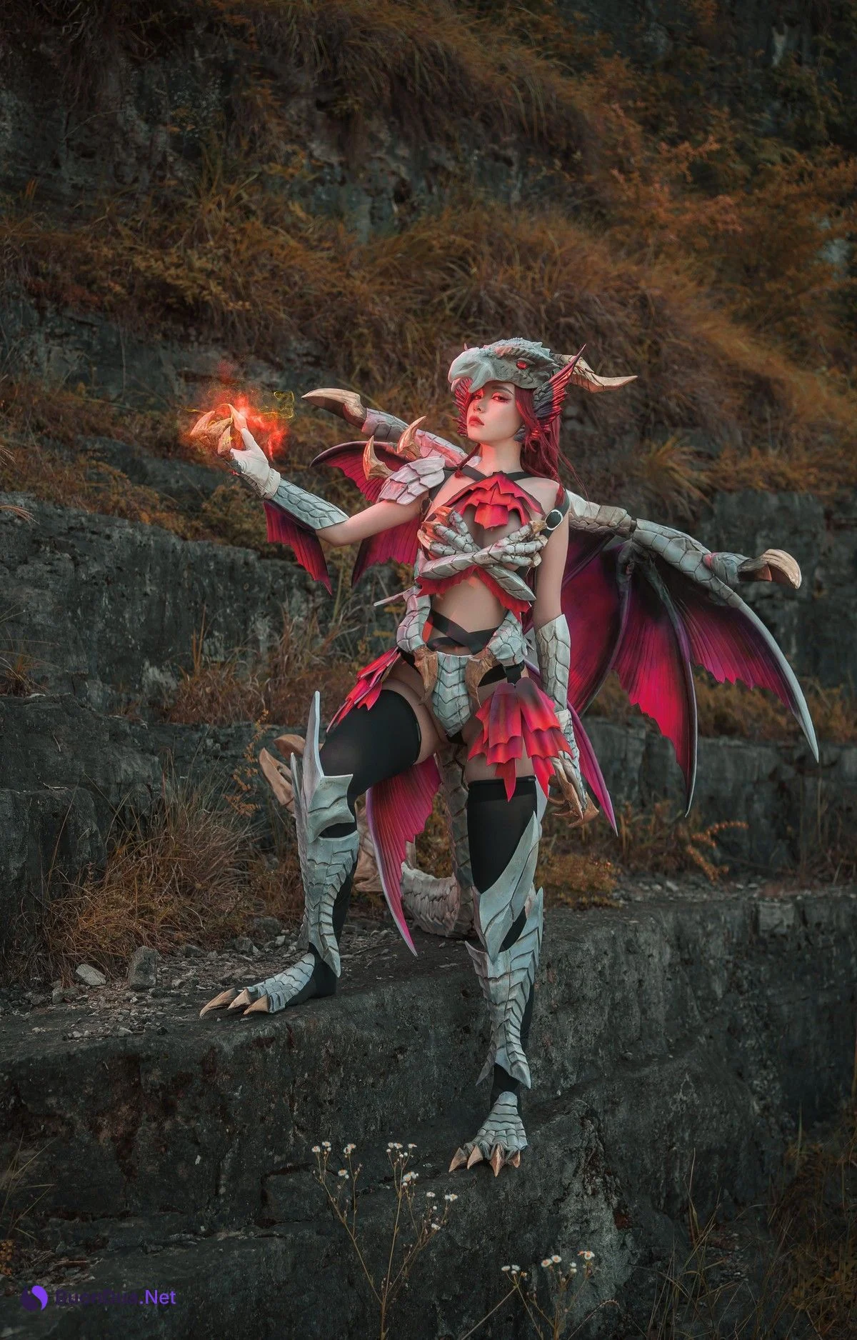 爆机少女喵小吉 Cosplay 曙光爵银龙 拟人 Malzeno - Photo 6