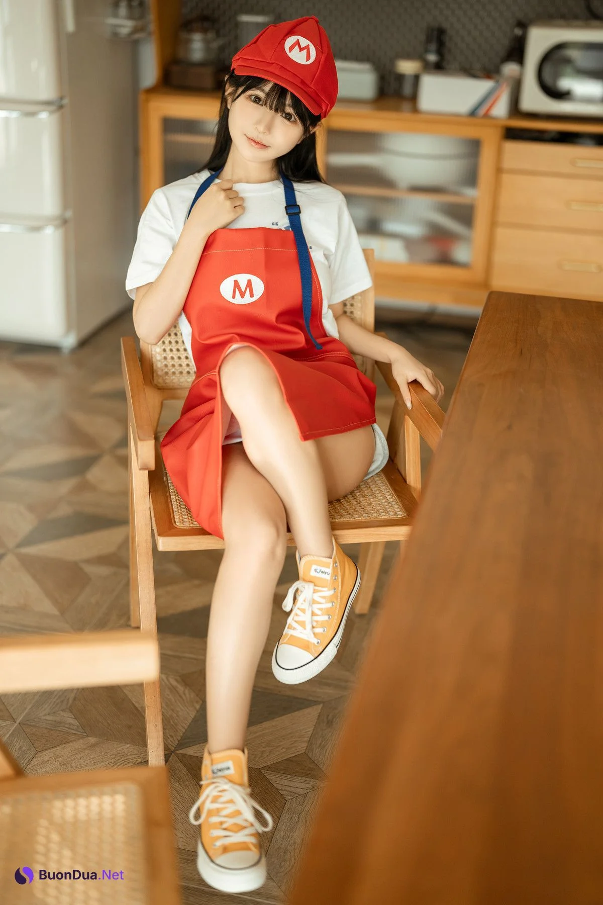 Cosplay 桜井宁宁 马里奥围裙 Mario Apron - Photo 5